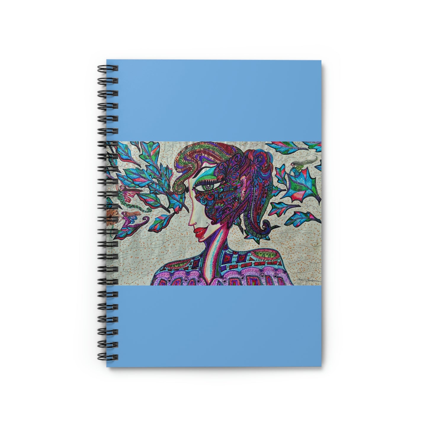 Abstract, Surreal Angel Spirit Spiral Notebook - Ruled Line