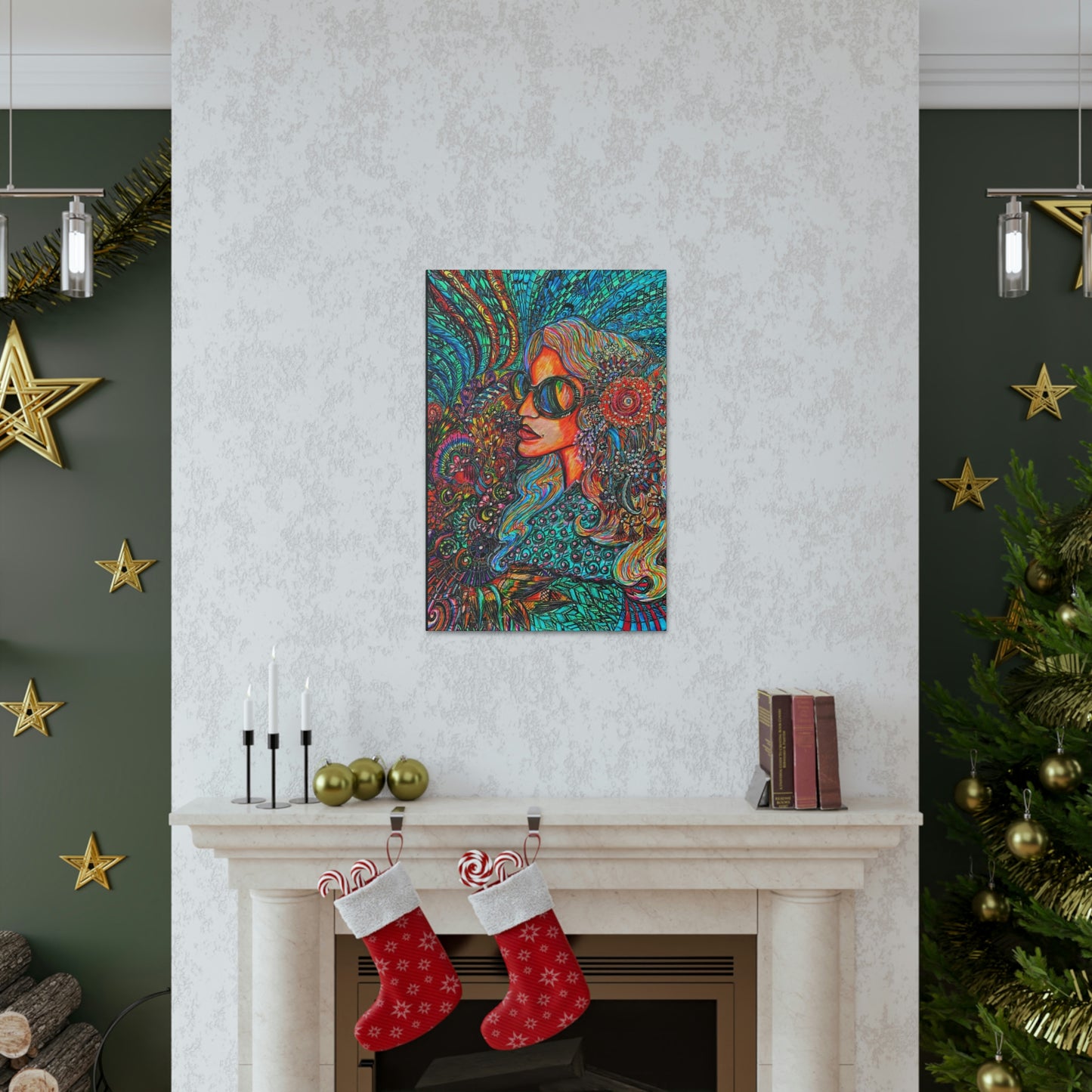 Living in Harmony, Fashion, Abstract, Friendship, Inspiration Wall Art