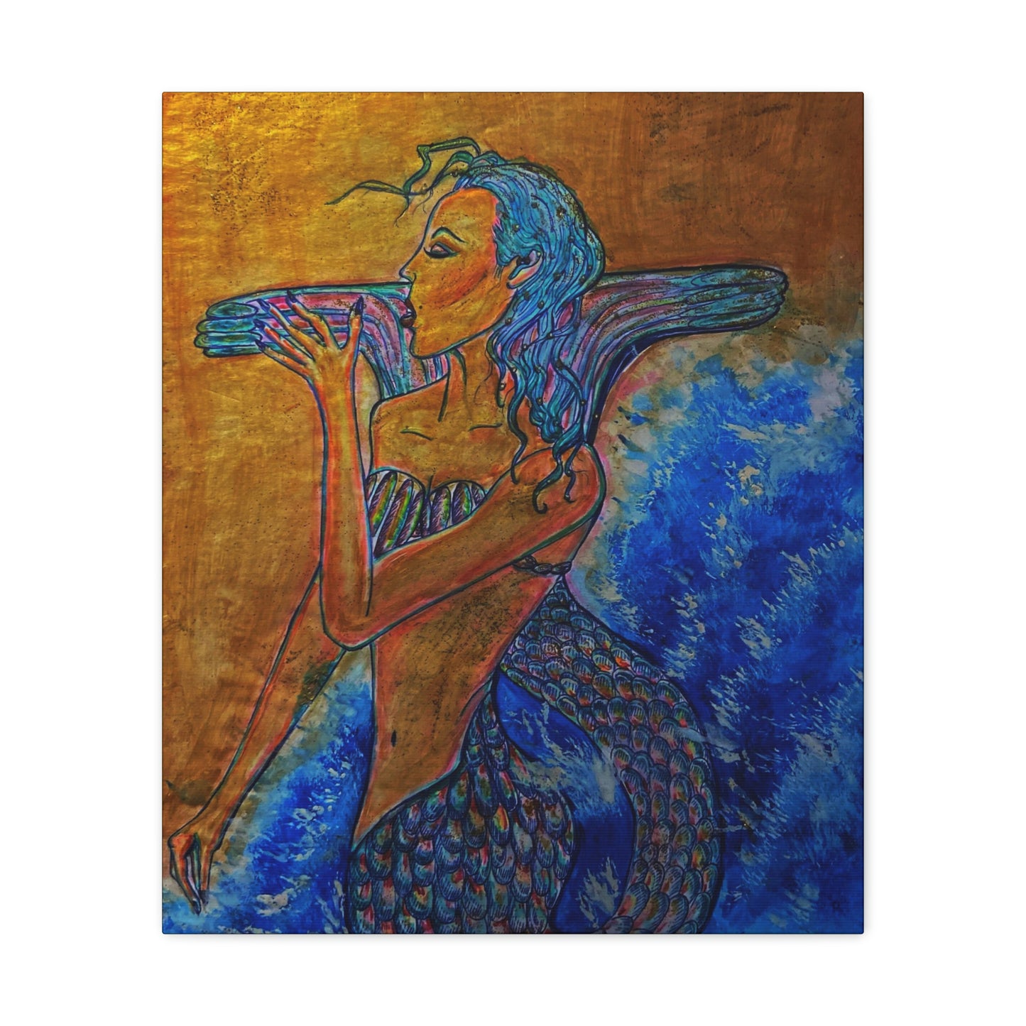 A Mermaids Taste of the Sea, Fashion, Abstract, Friendship, Inspiration Wall Art
