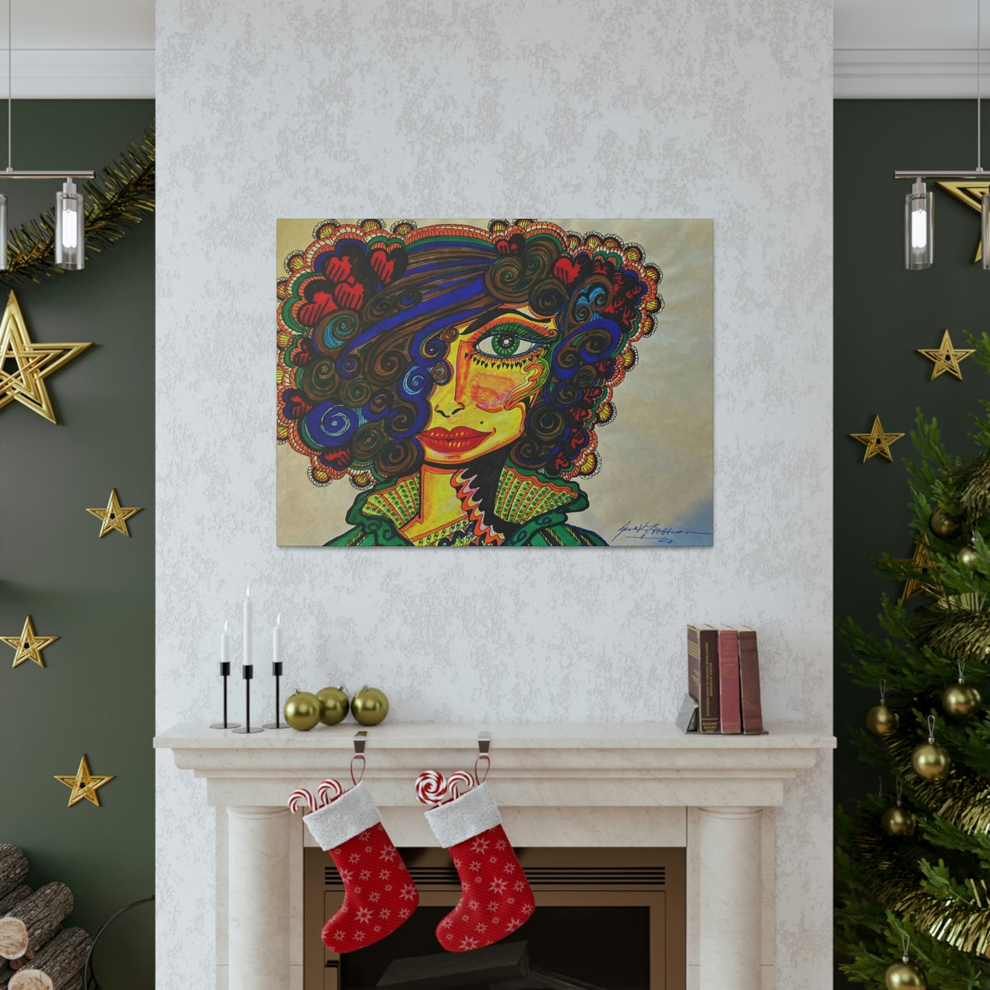 Abstract, Surreal, Funky Woman, Friendship, Inspiration Wall Art
