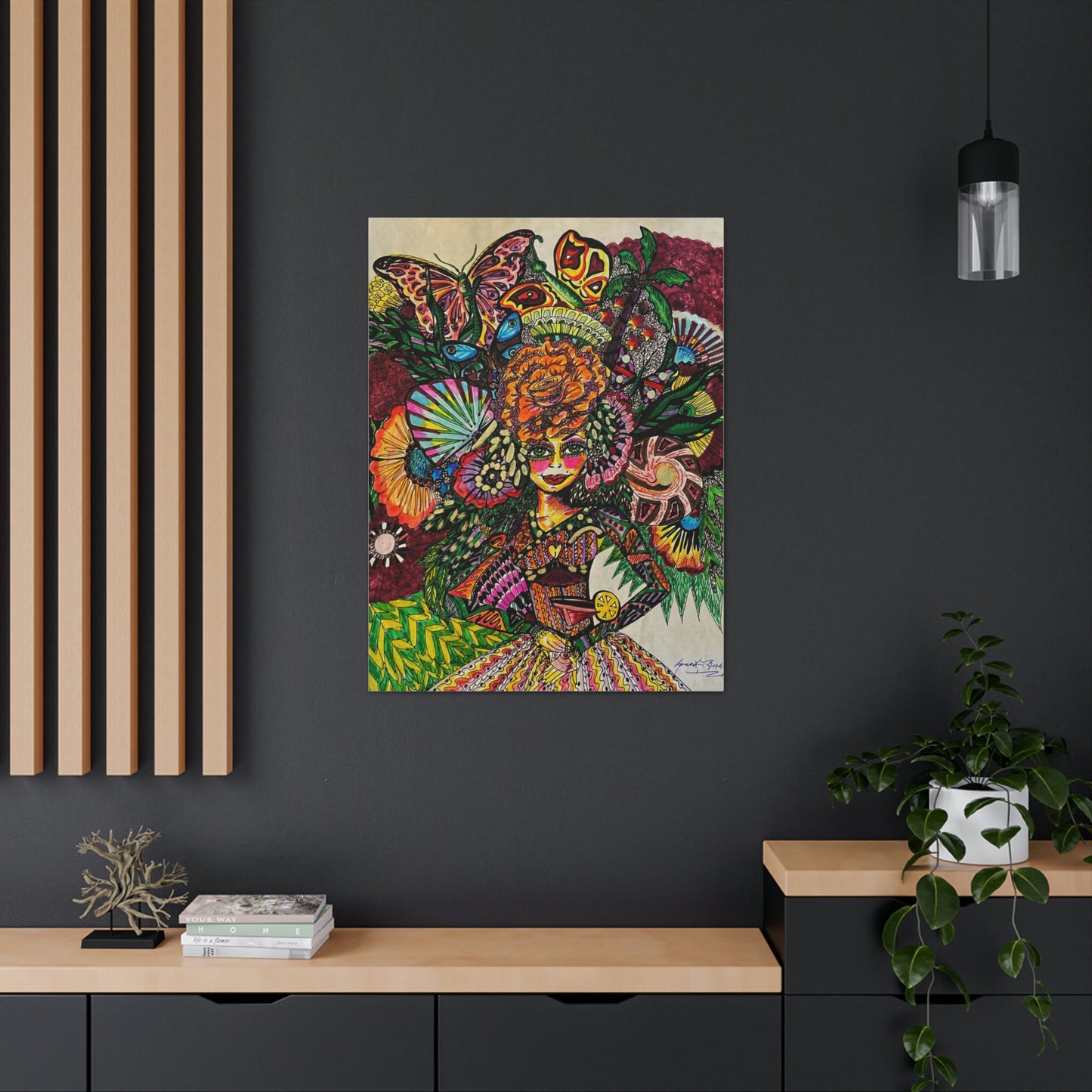 Abstract, Surreal, Funky Woman, Friendship, Inspiration Wall Art