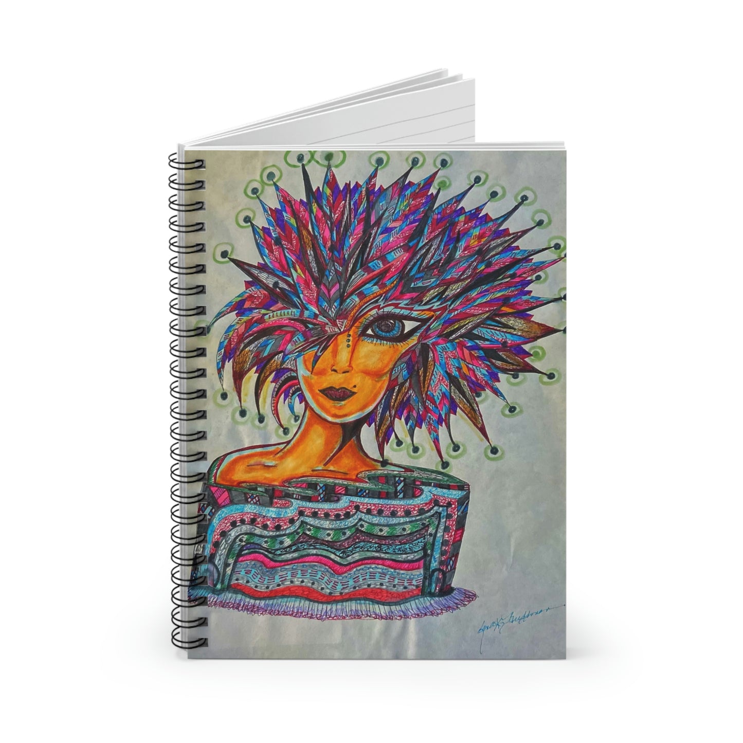 Out of This World Women, Alien Spiral Notebook - Ruled Line