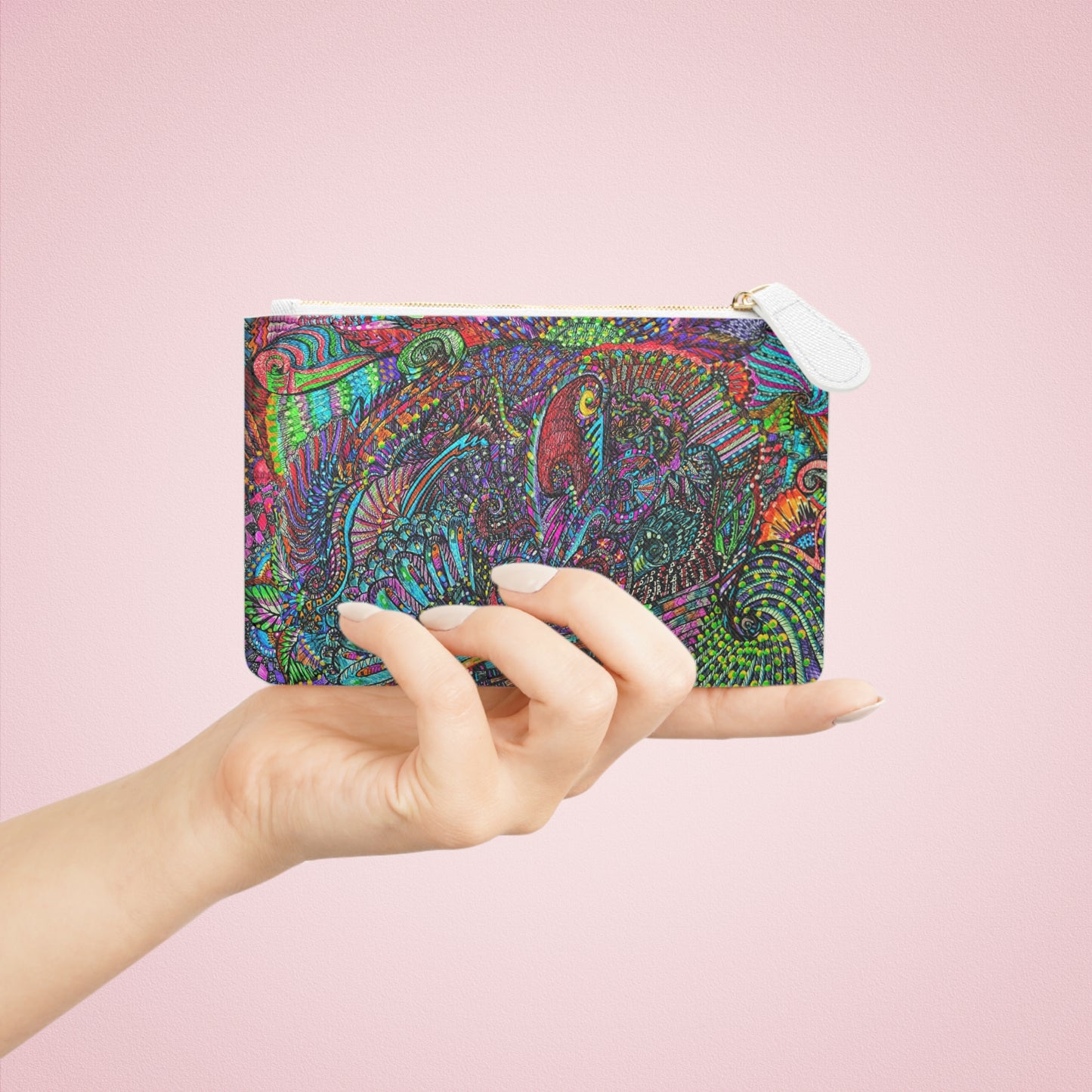 Abstract Surreal Mini Clutch Bag, Bridal Clutch Purse, Designer Party Clutch, Modern Evening Clutch, Wristlet Wallet for women, Evening Clutch Purse, gifts for her, gifts for bridesmaids, Bag, Bagging