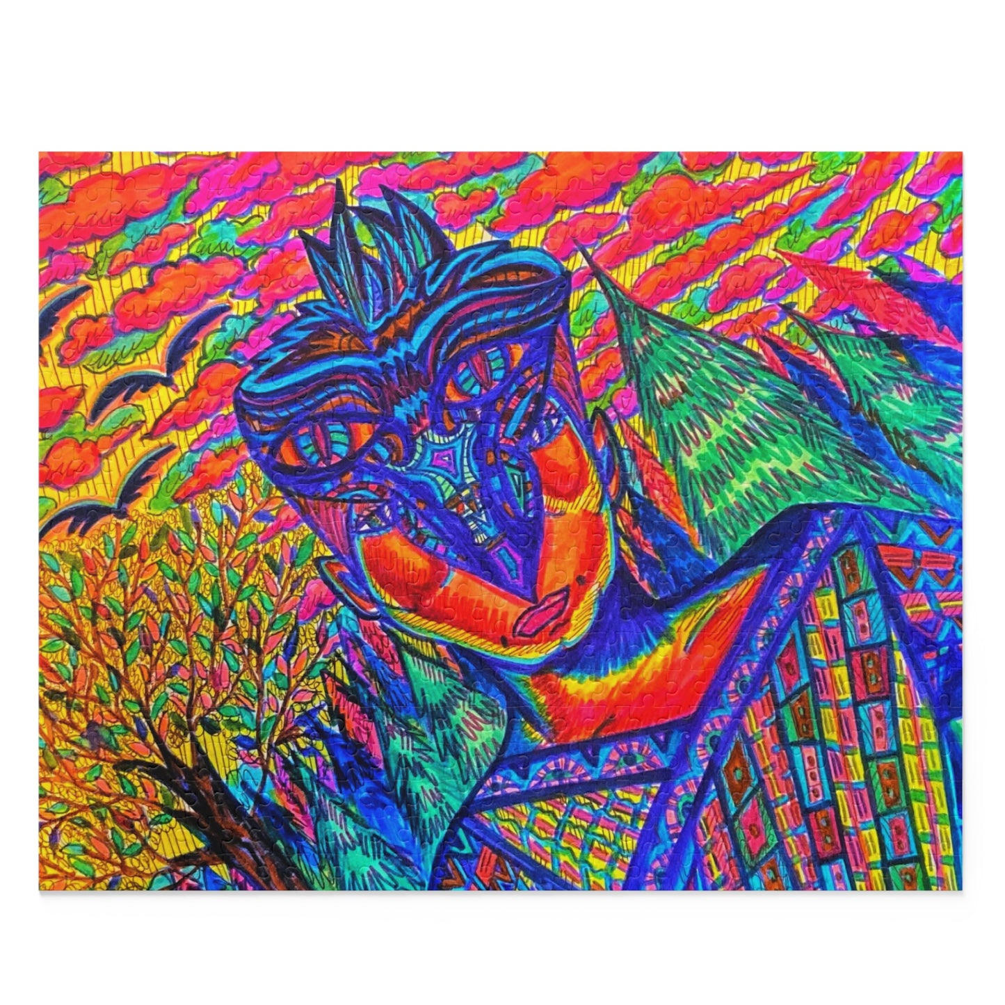 Abstract, Surreal Spirit Walker Puzzle (120, 252, 500-Piece)JigSaw Puzzle, Birthday Gift, Gifts For Bridesmaids