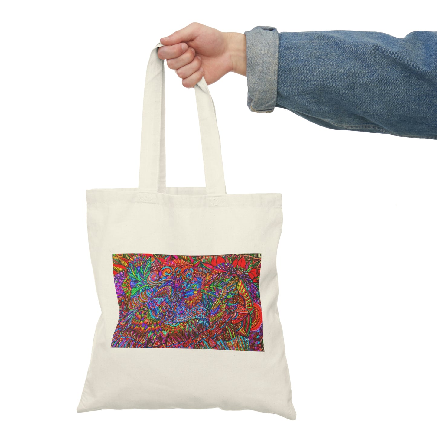 Abstract, Surreal Natural Tote Bag, Aesthetic Canvas Bag Shopping Bag, Birthday Gift Bag, Bridal Gift Tote Bag, Library Bag.