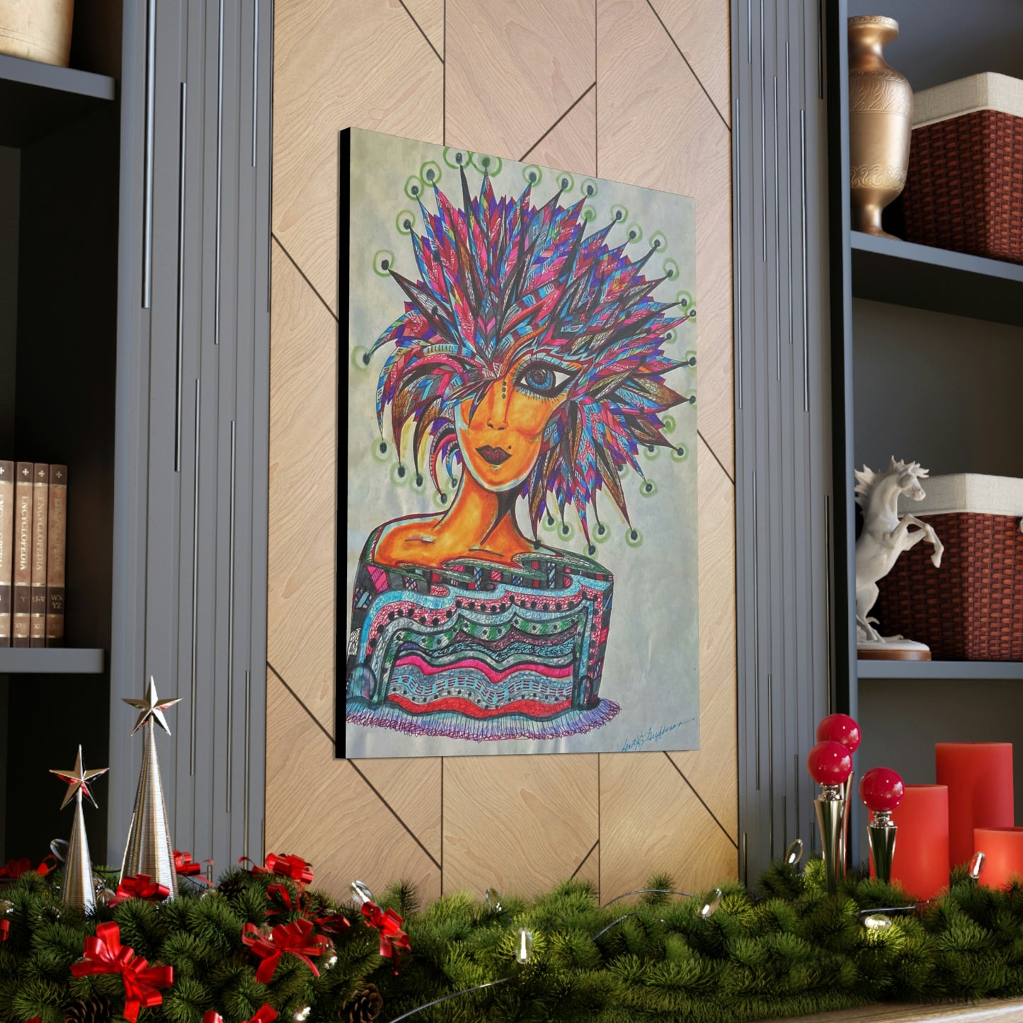 Abstract, Surreal, Funky Woman, Friendship, Inspiration Wall Art