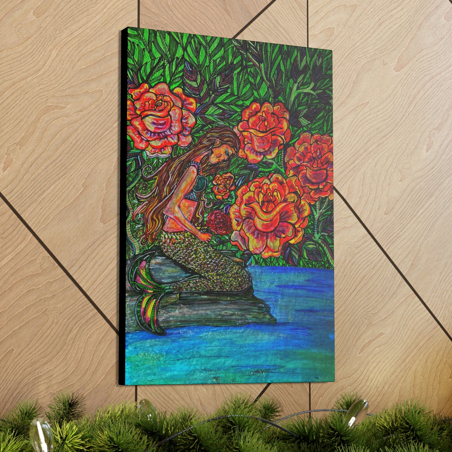 Mermaids Inner Connection, Fashion, Abstract, Friendship, Inspiration Wall Art