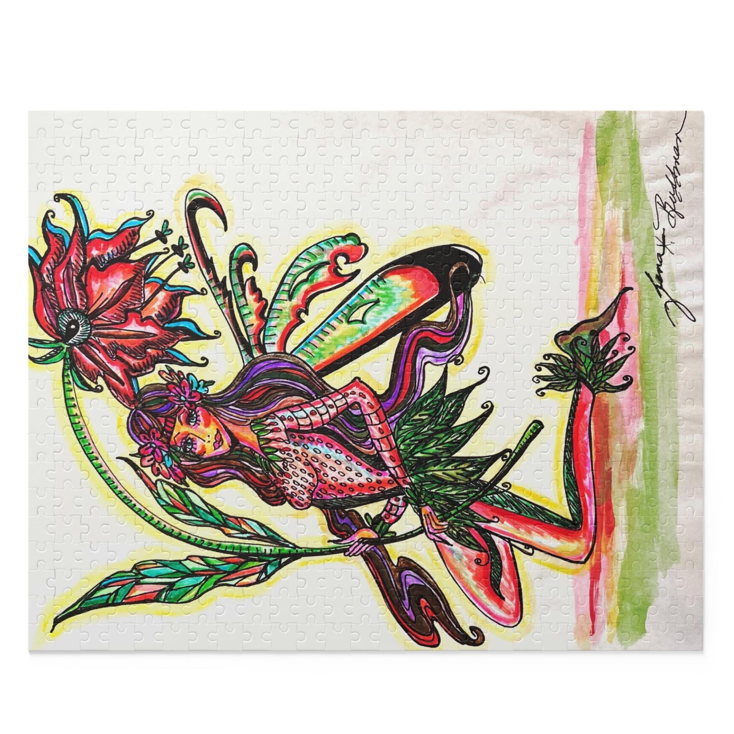 Abstract Surreal Fairy Puzzle (120, 252, 500-Piece)JigSaw Puzzle, Birthday Gift, Gifts For Bridesmaids