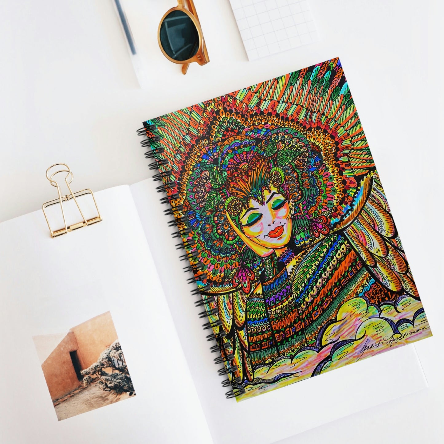 Abstract, Surreal Spirit Spiral Notebook - Ruled Line