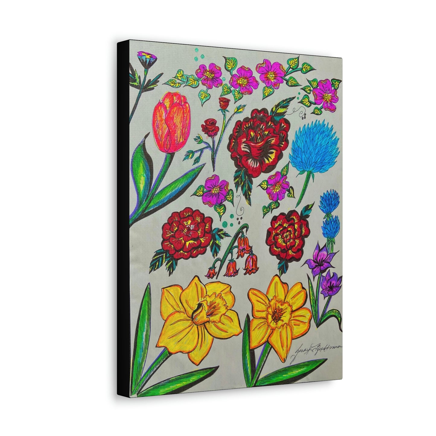 Flowers of Love, Fashion, Abstract, Surreal, Friendship, Inspiration Wall Art