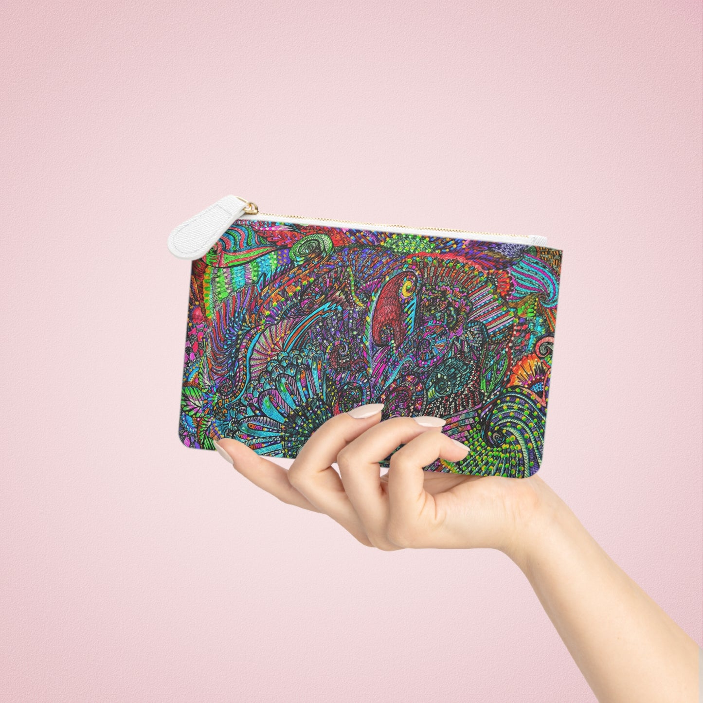Abstract Surreal Mini Clutch Bag, Bridal Clutch Purse, Designer Party Clutch, Modern Evening Clutch, Wristlet Wallet for women, Evening Clutch Purse, gifts for her, gifts for bridesmaids, Bag, Bagging