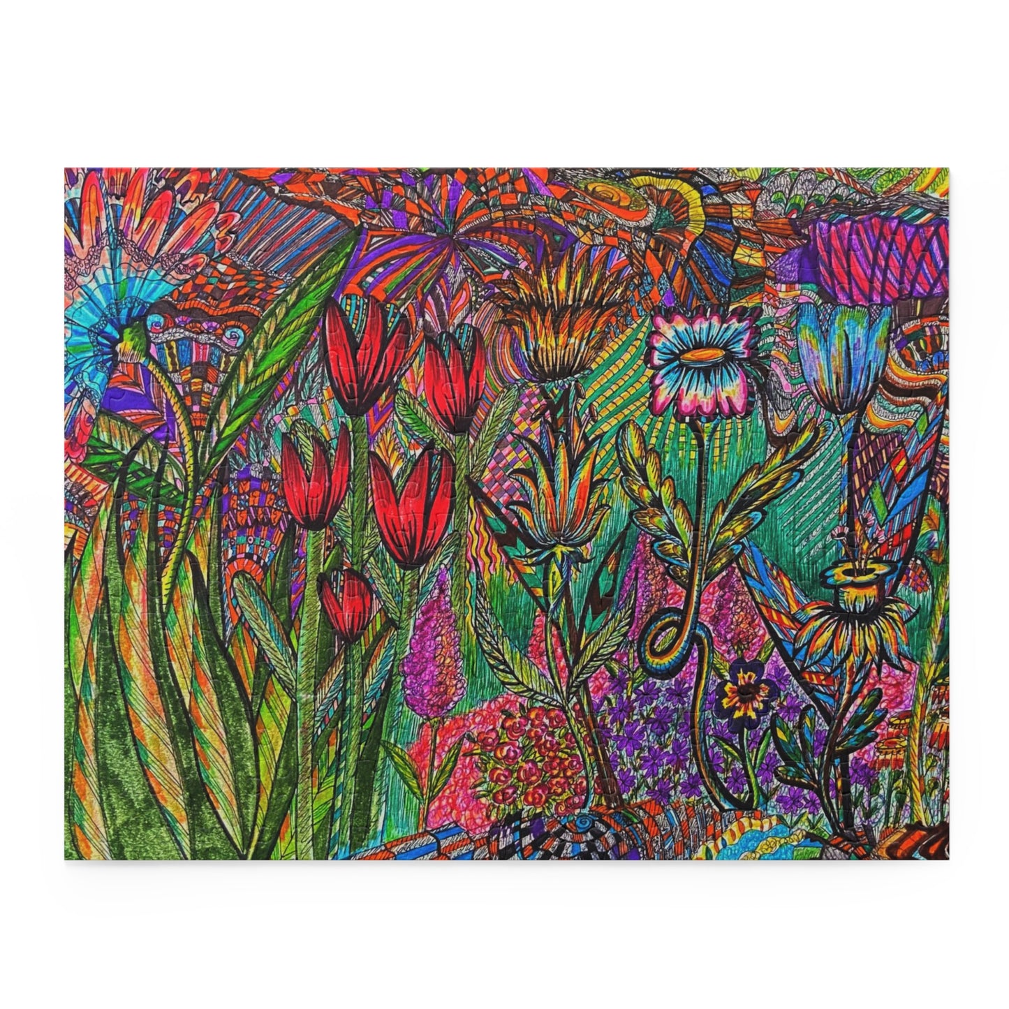 Floral Puzzle (120, 252, 500-Piece)Abstract Surreal JigSaw Puzzle, Birthday Gift, Gifts For Bridesmaids