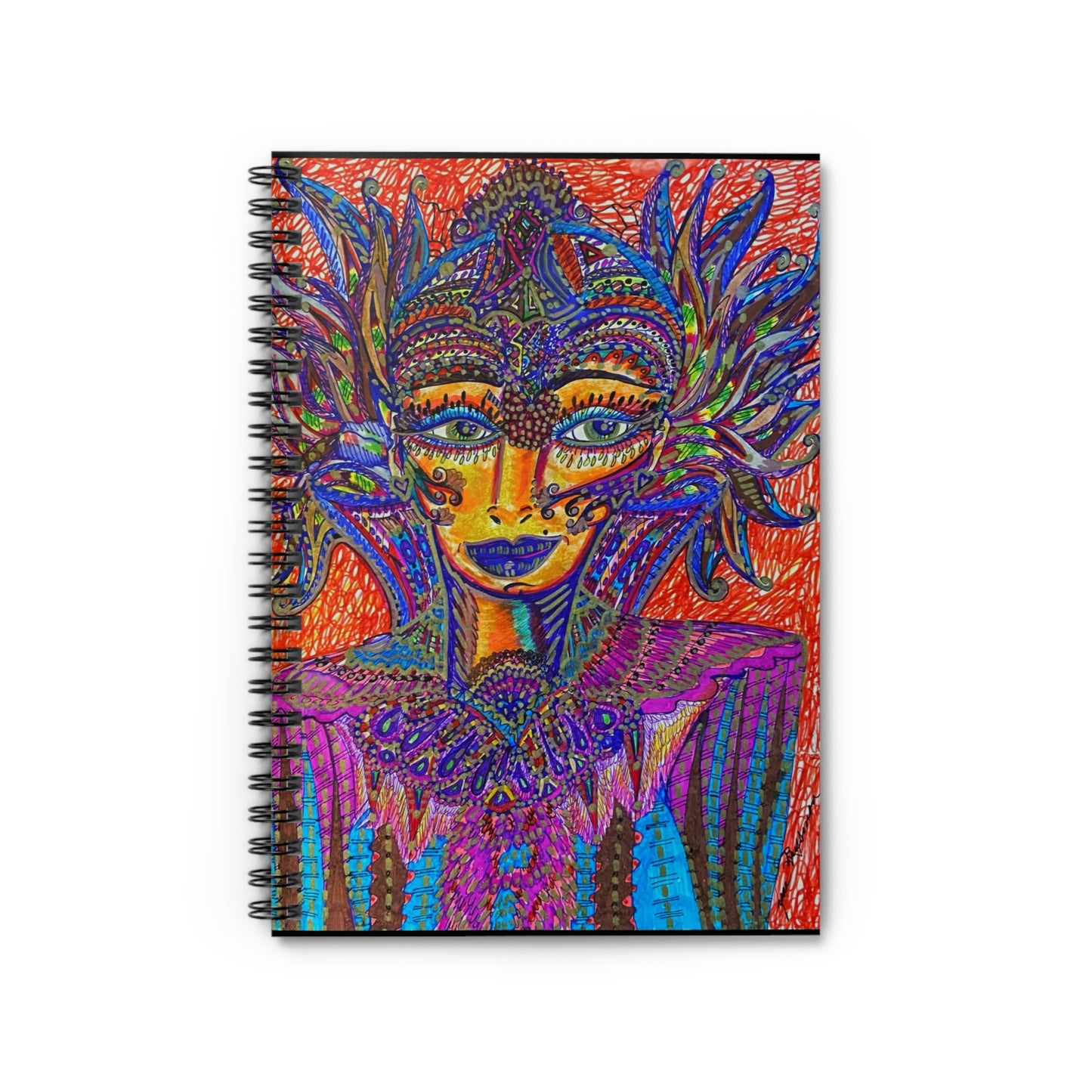 Abstract, Surreal Spiritual Guide Spiral Notebook - Ruled Line