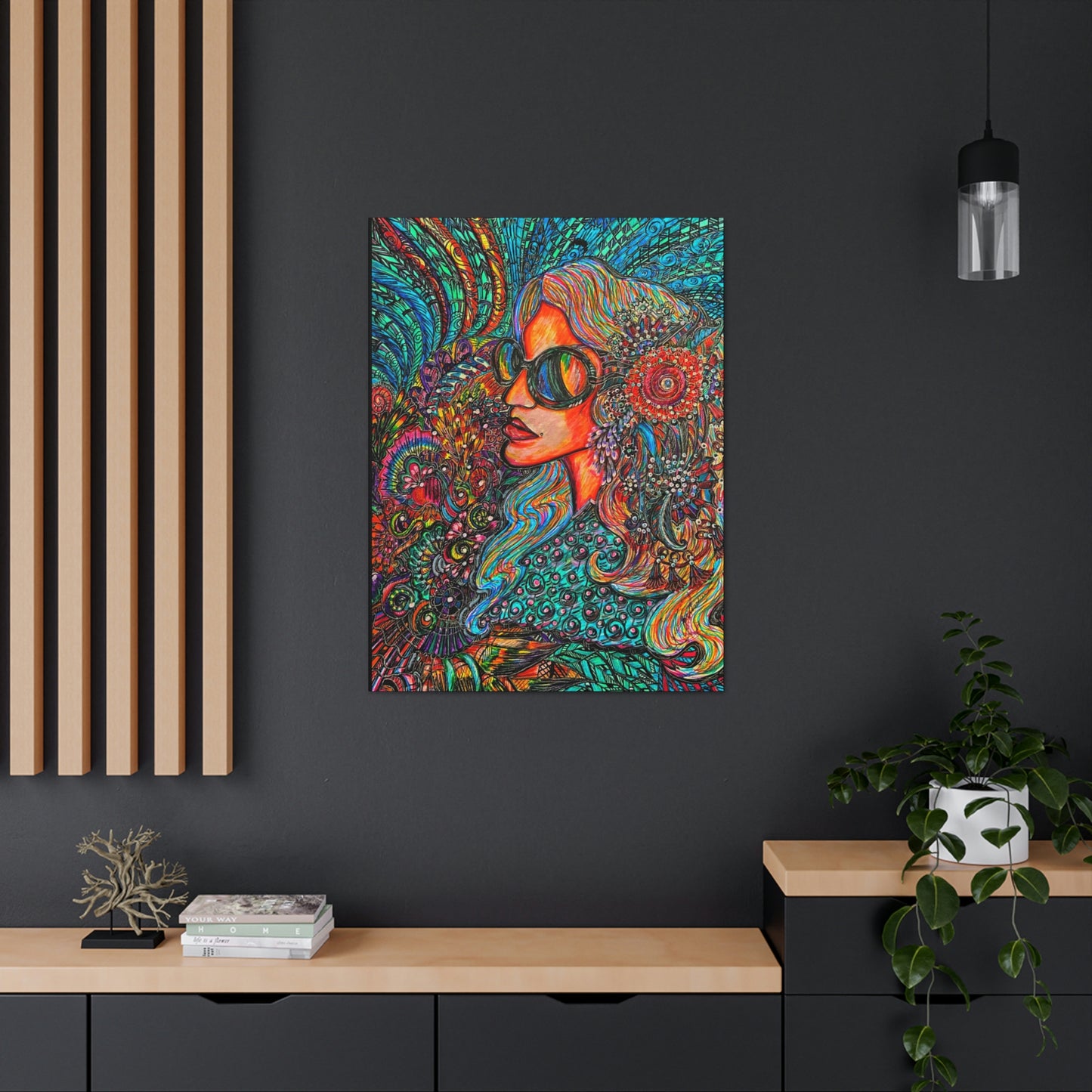 Living in Harmony, Fashion, Abstract, Friendship, Inspiration Wall Art