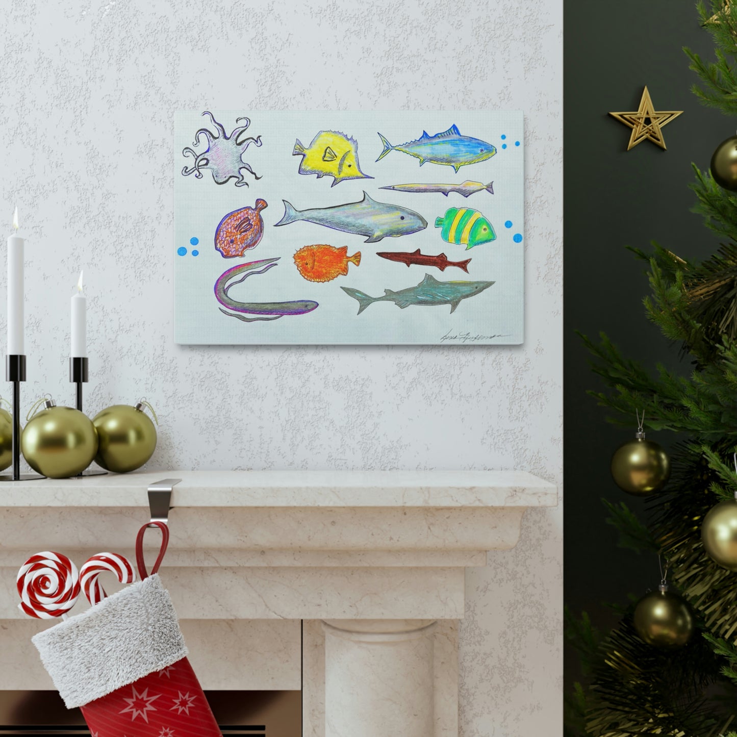 Marine Life, Fashion, Abstract, Surreal, Friendship, Inspiration Wall Art