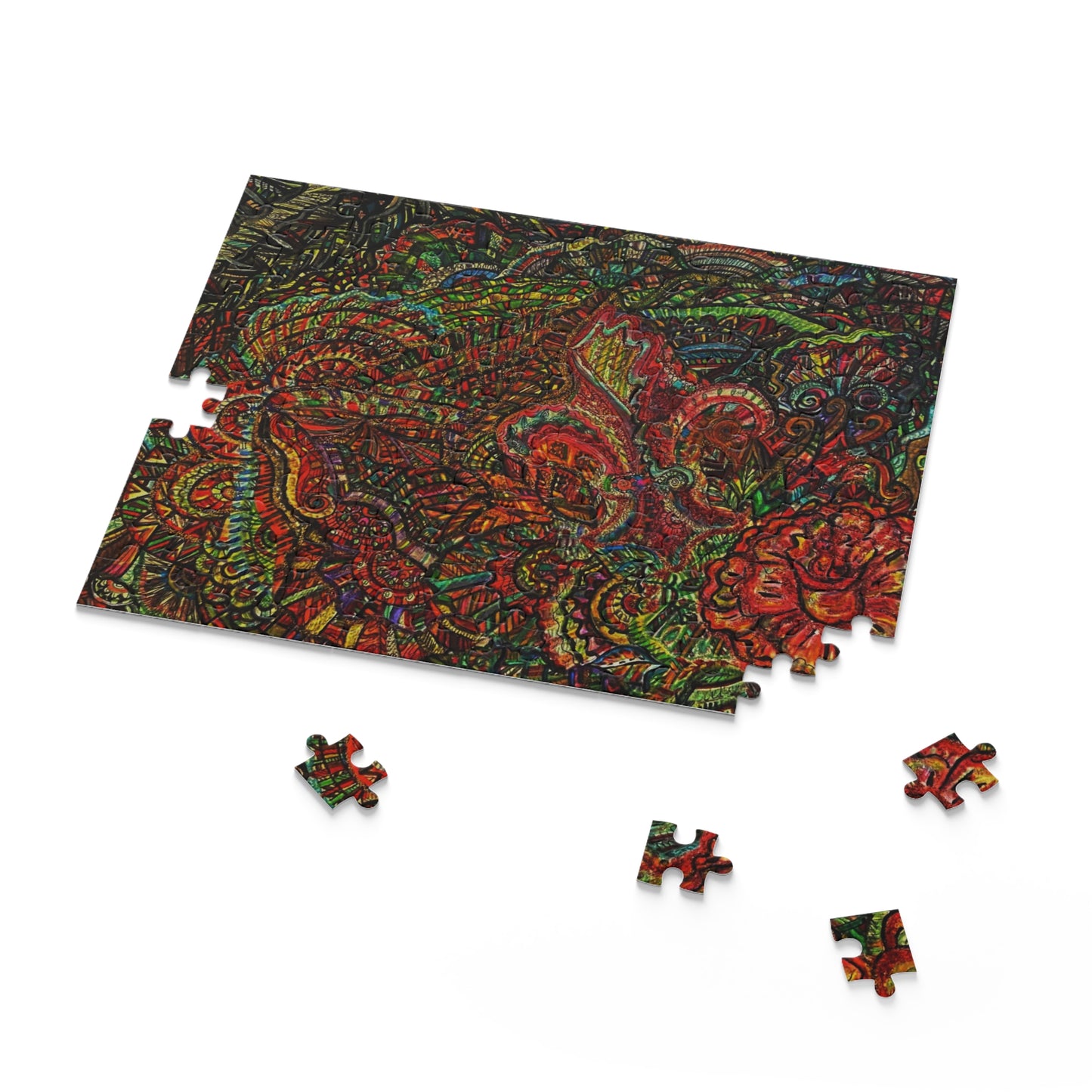 Floral Puzzle (120, 252, 500-Piece)Abstract Surreal JigSaw Puzzle, Birthday Gift, Gifts For Bridesmaids