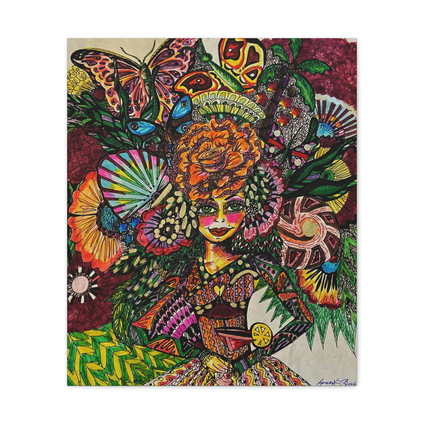 Abstract, Surreal, Funky Woman, Friendship, Inspiration Wall Art