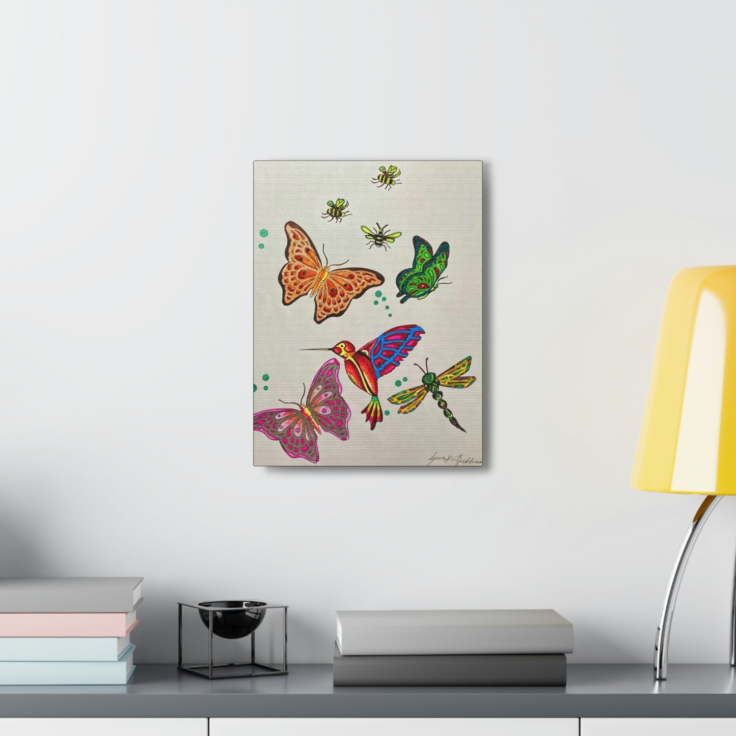 The Gardens Work Force, Humming Bird, Insects, Fashion, Abstract, Surreal, Friendship, Inspiration Wall Art