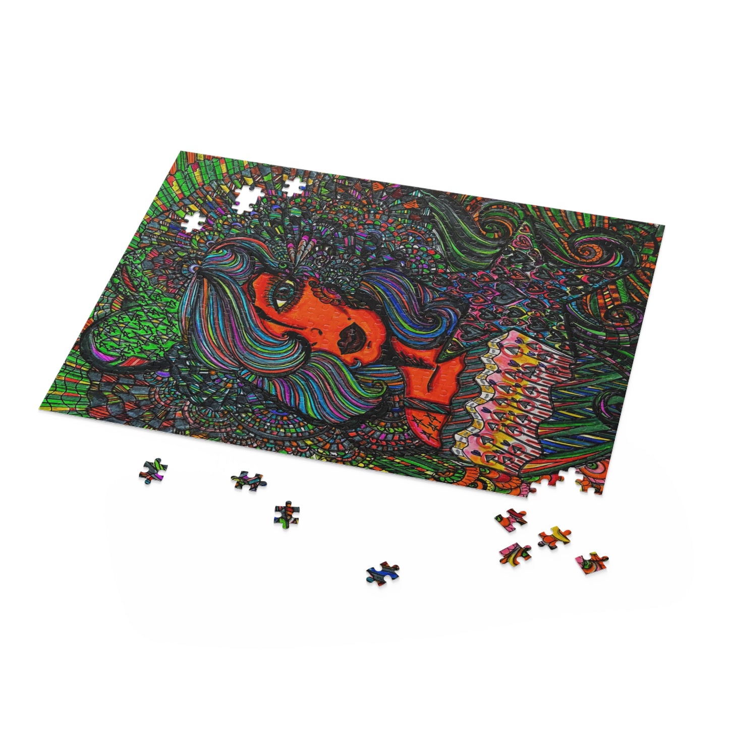 Abstract, Surreal Women Living in Harmony Puzzle (120, 252, 500-Piece)JigSaw Puzzle, Birthday Gift, Gifts For Bridesmaids