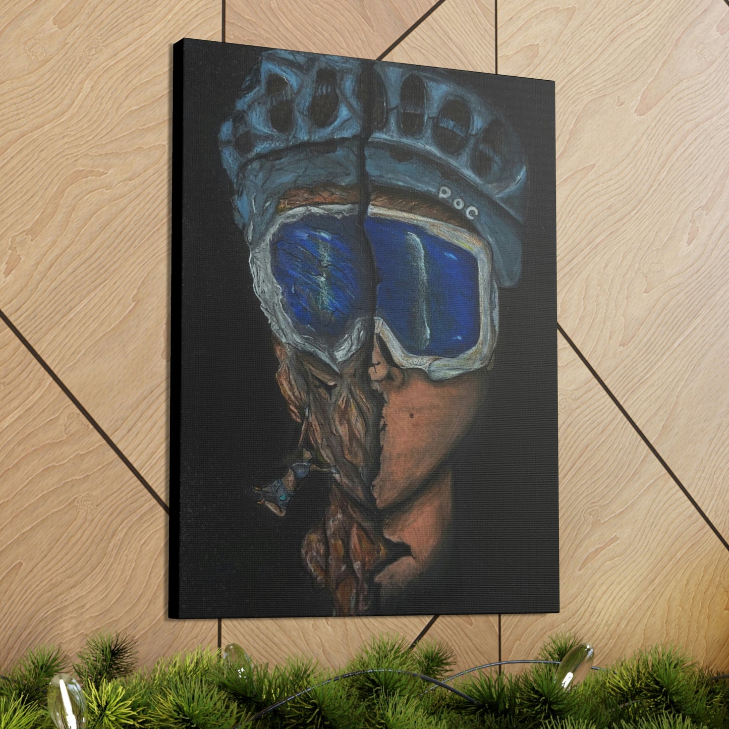 Rock Climber/ Mountain Biker, Fashion, Abstract, Surreal, Friendship, Inspiration Wall Art