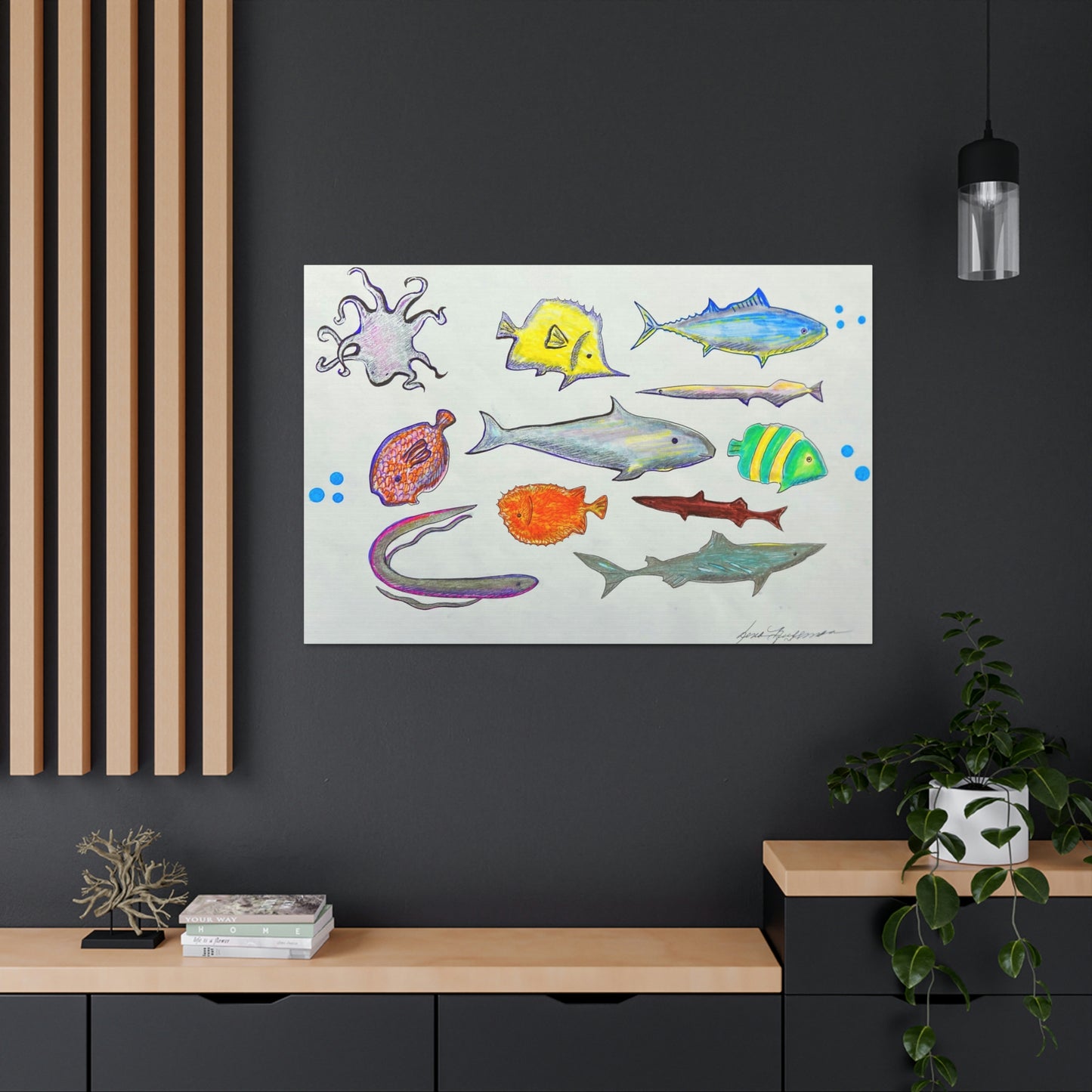 Marine Life, Fashion, Abstract, Surreal, Friendship, Inspiration Wall Art