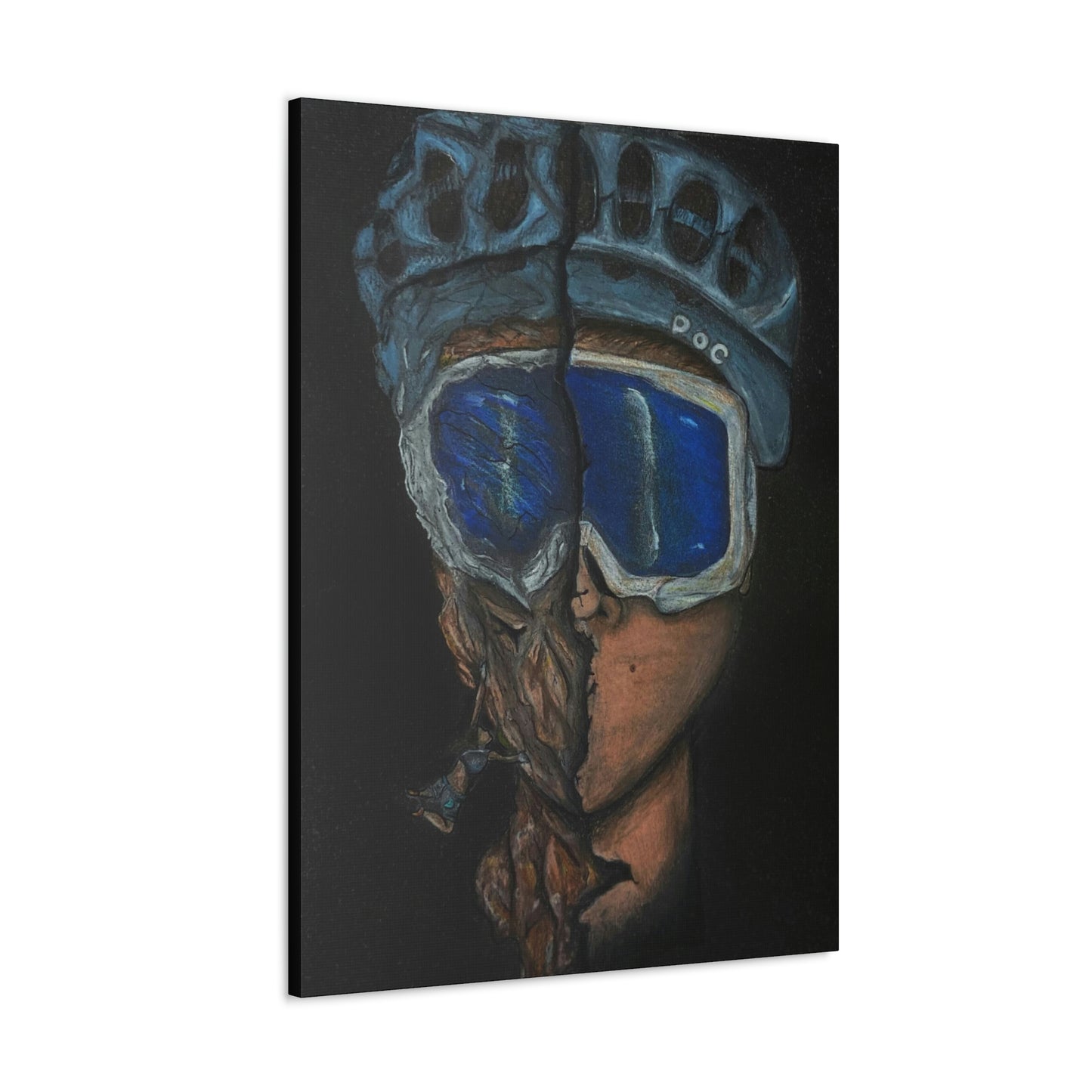 Rock Climber/ Mountain Biker, Fashion, Abstract, Surreal, Friendship, Inspiration Wall Art