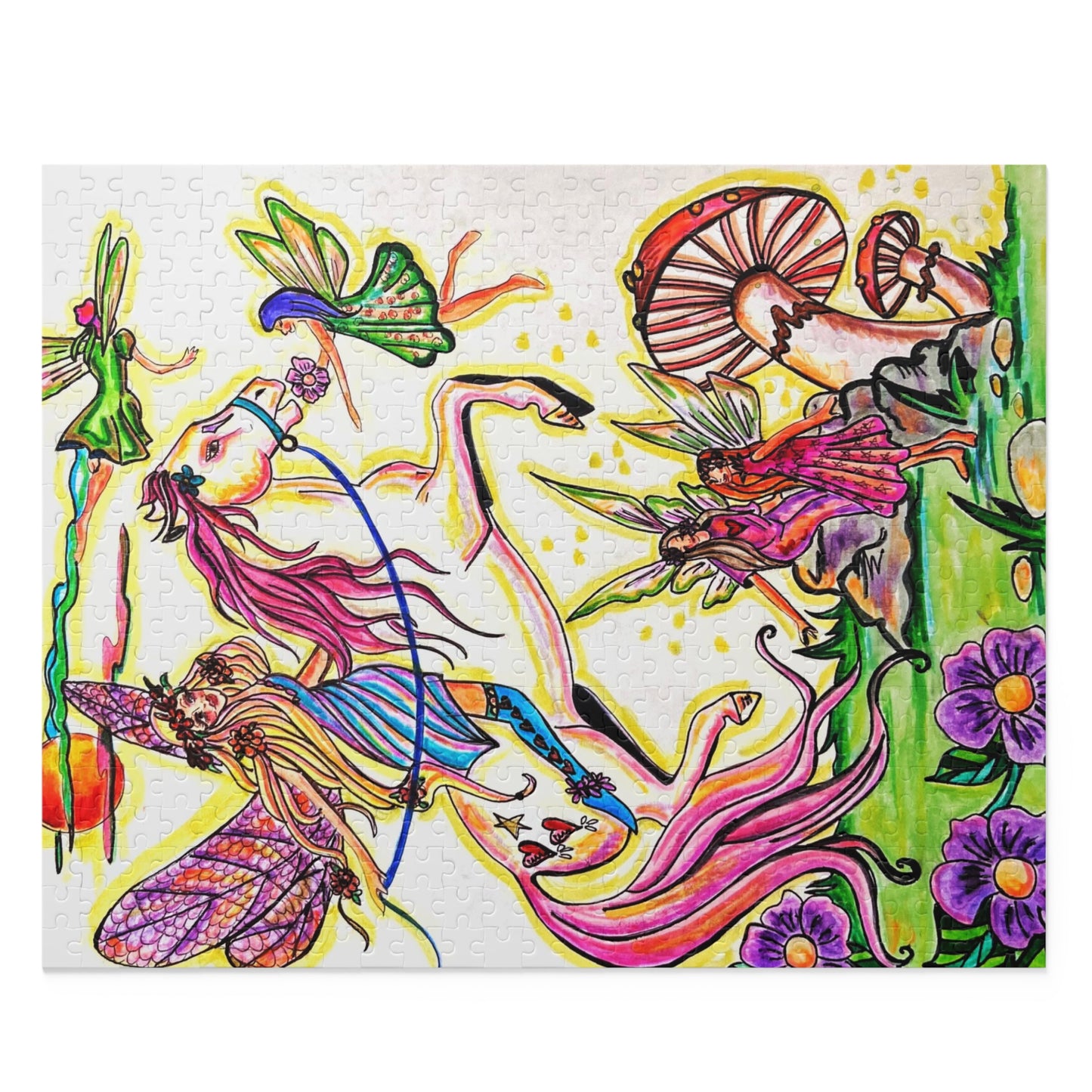 Surreal Abstract Mystical Fairy Puzzle (120, 252, 500-Piece)JigSaw Puzzle, Birthday Gift, Gifts For Bridesmaids