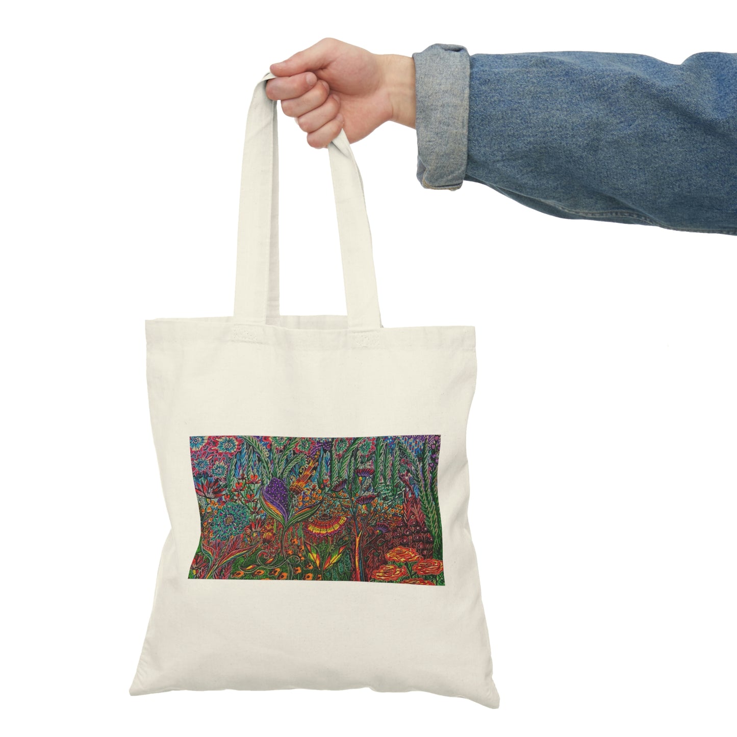 Abstract, Surreal, Floral, Natural Tote Bag, Aesthetic Canvas Bag Shopping Bag, Birthday Gift Bag, Bridal Gift Tote Bag, Library Bag.