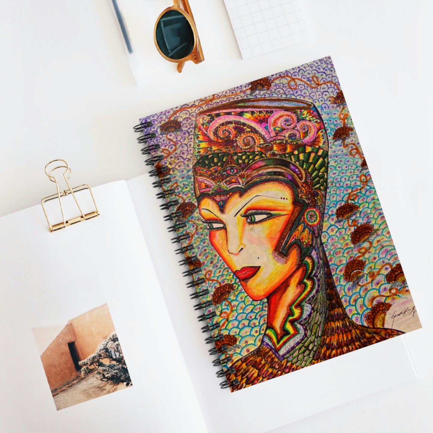 Abstract, Surreal Spirit Spiral Notebook - Ruled Line