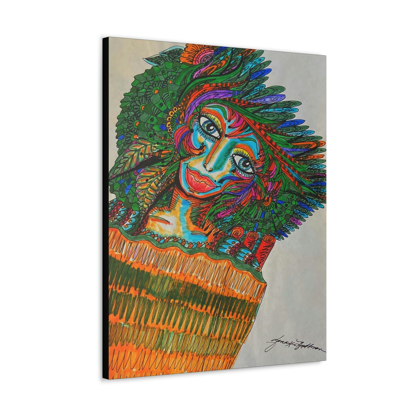 Abstract, Surreal, Funky Woman, Friendship, Inspiration Wall Art