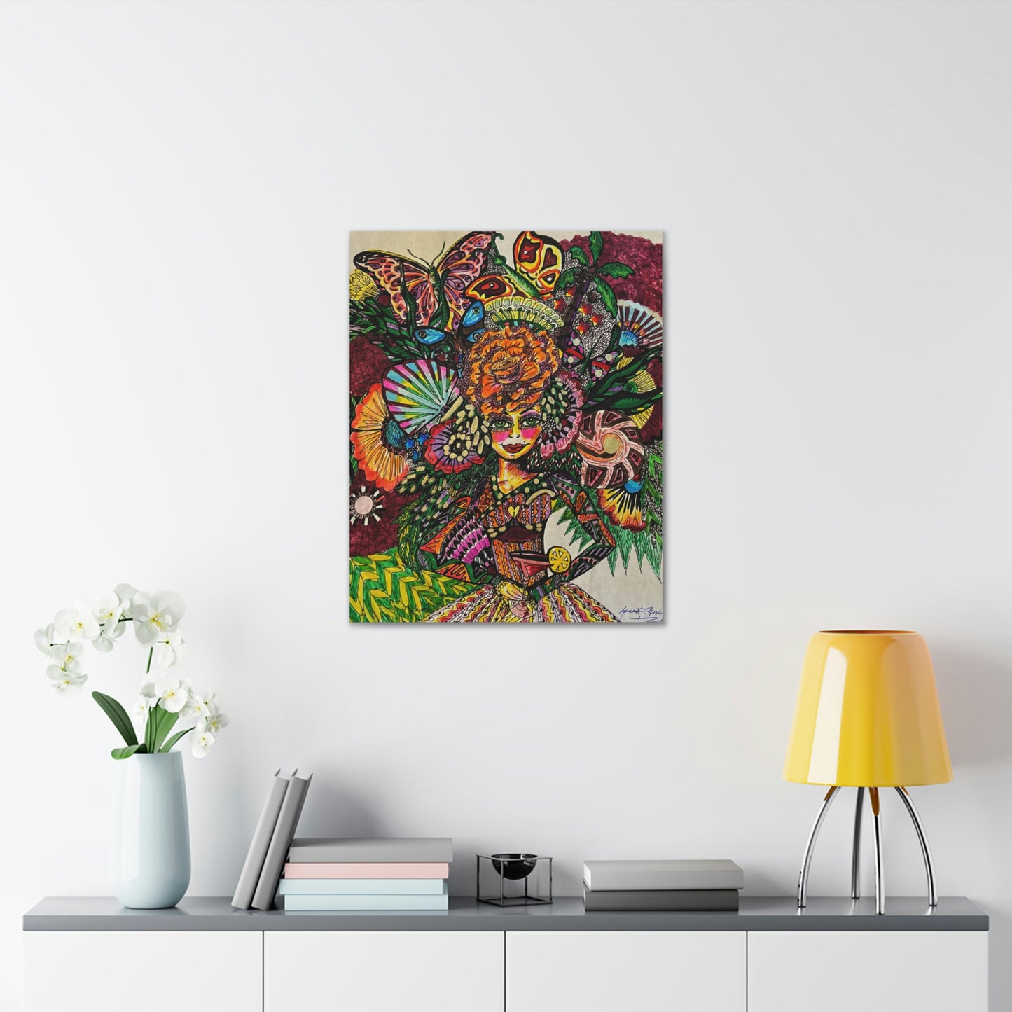 Abstract, Surreal, Funky Woman, Friendship, Inspiration Wall Art