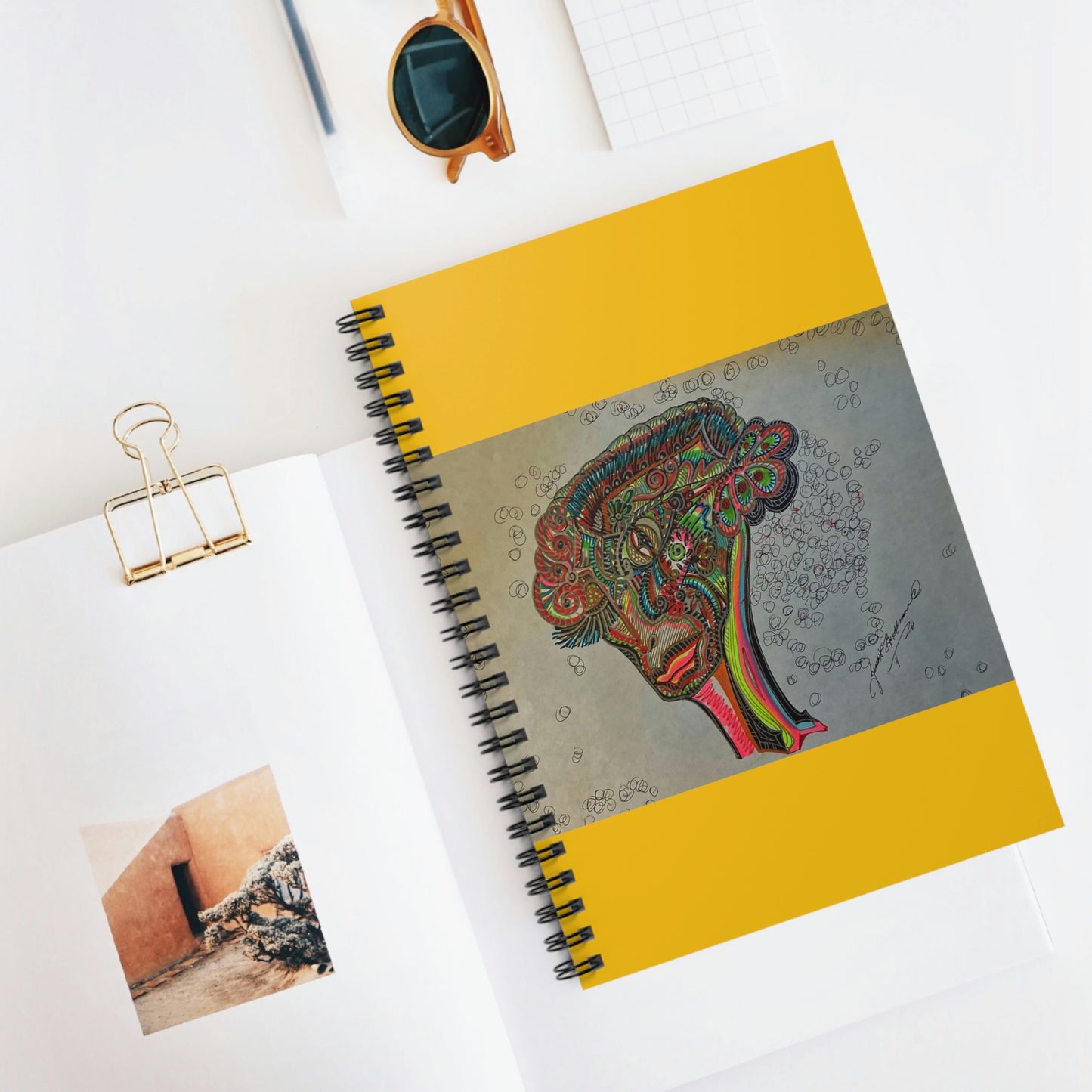 Abstract, Surreal, Alien Spiral Notebook - Ruled Line