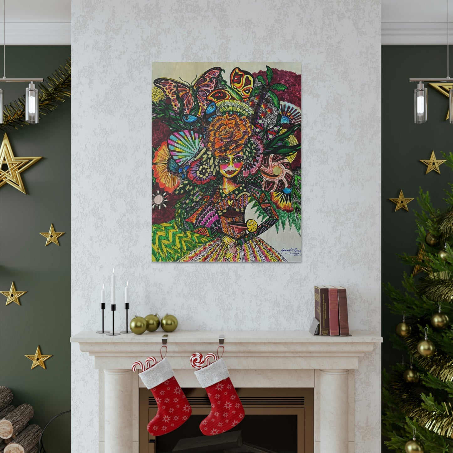 Abstract, Surreal, Funky Woman, Friendship, Inspiration Wall Art
