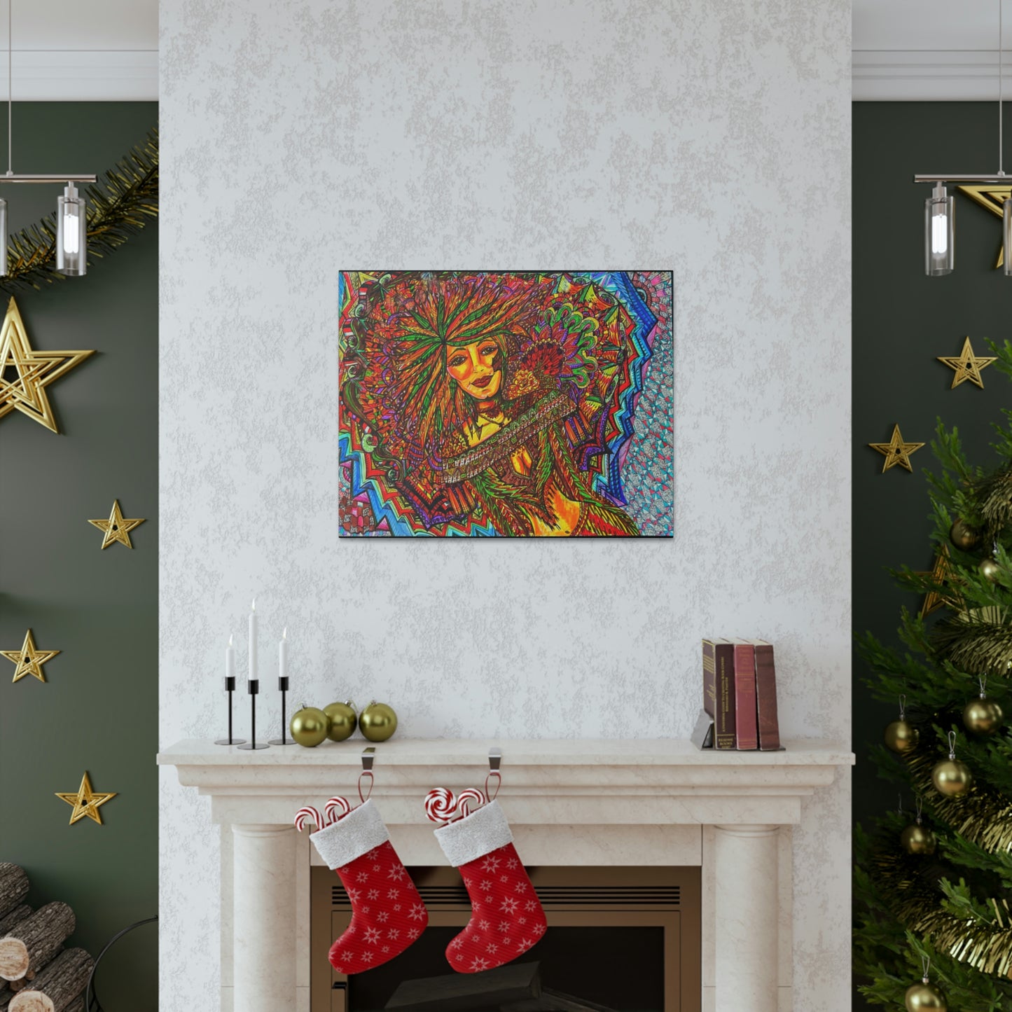 Abstract, Surreal, Funky Woman, Friendship, Inspiration Wall Art