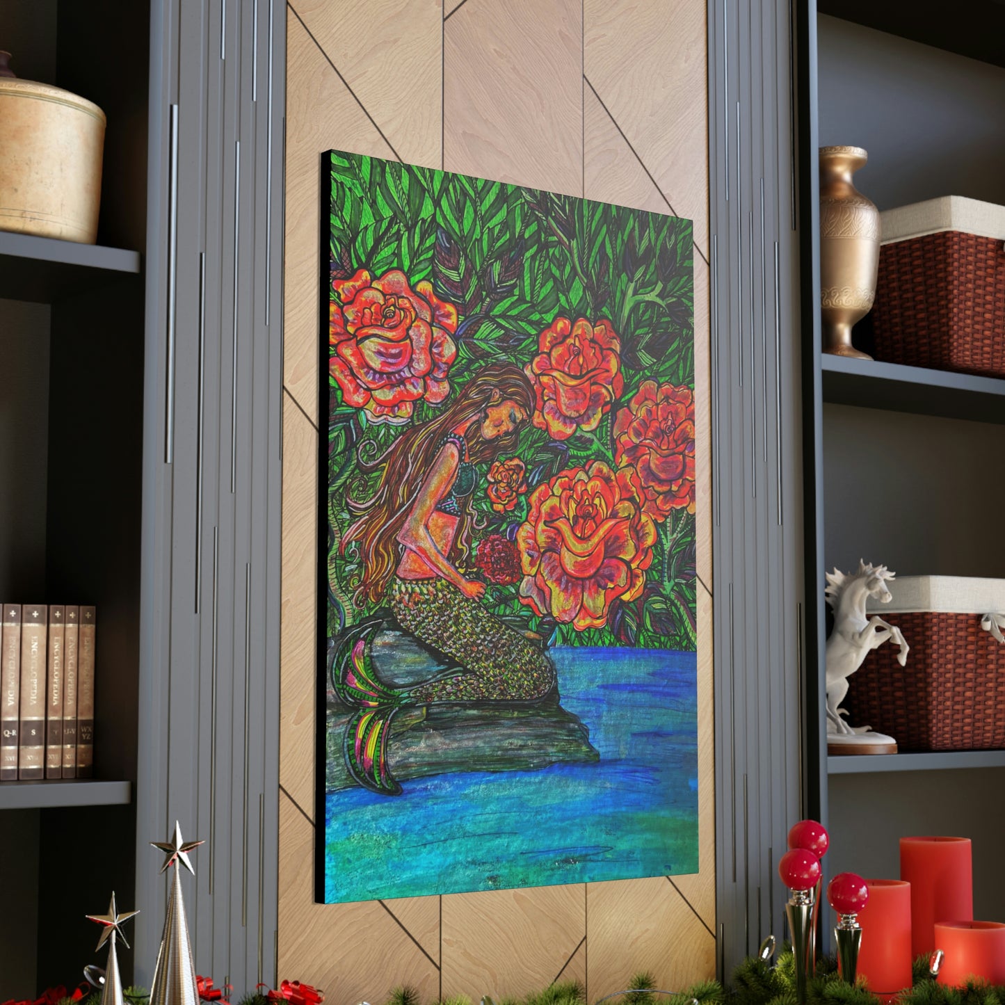Mermaids Inner Connection, Fashion, Abstract, Friendship, Inspiration Wall Art