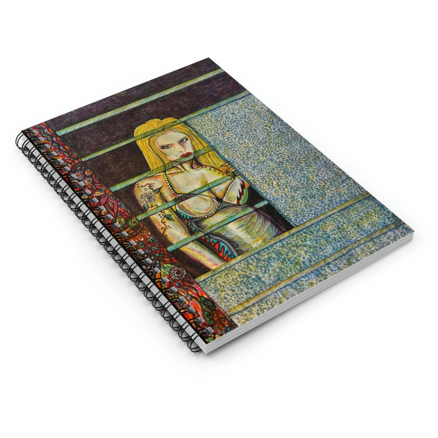 Abstract, Surreal Woman Spiral Notebook - Ruled Line