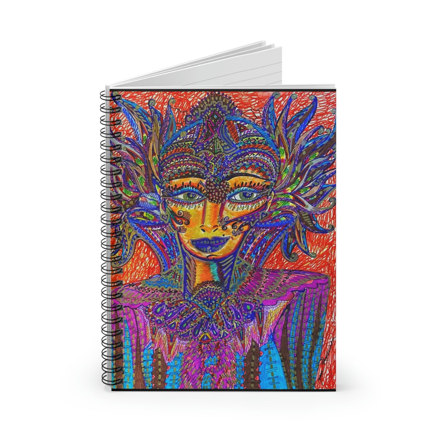 Abstract, Surreal Spiritual Guide Spiral Notebook - Ruled Line