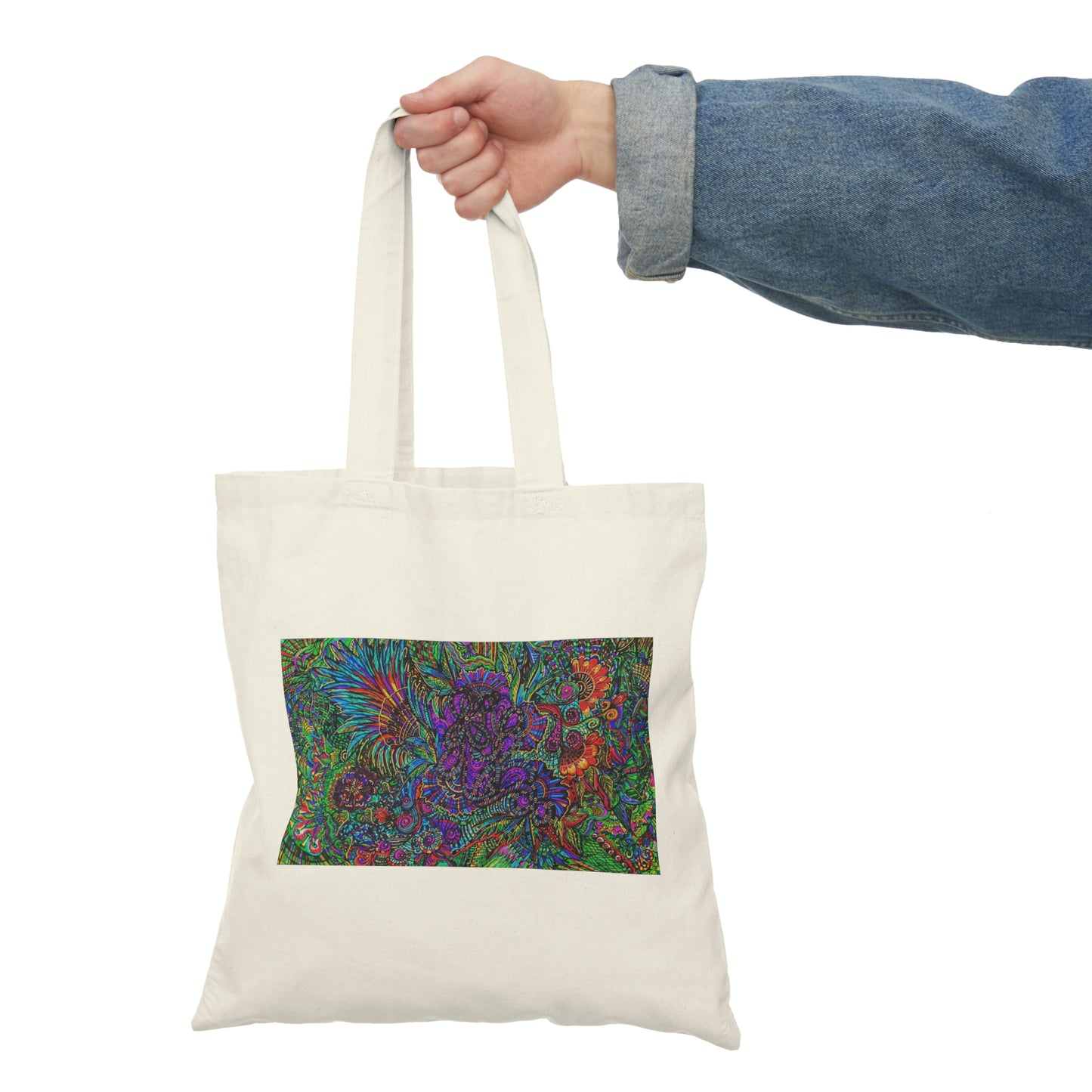 Abstract, Surreal, Floral, Natural Tote Bag, Aesthetic Canvas Bag Shopping Bag, Birthday Gift Bag, Bridal Gift Tote Bag, Library Bag.