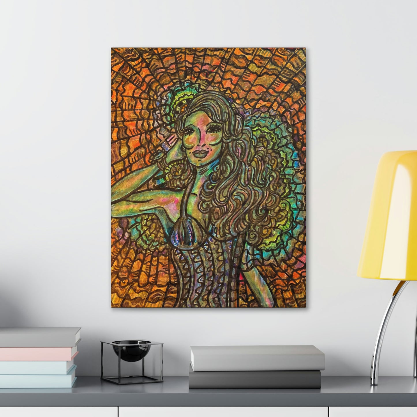 Romantic, Fashionable Woman, Abstract, Surreal, Friendship, Inspiration Wall Art