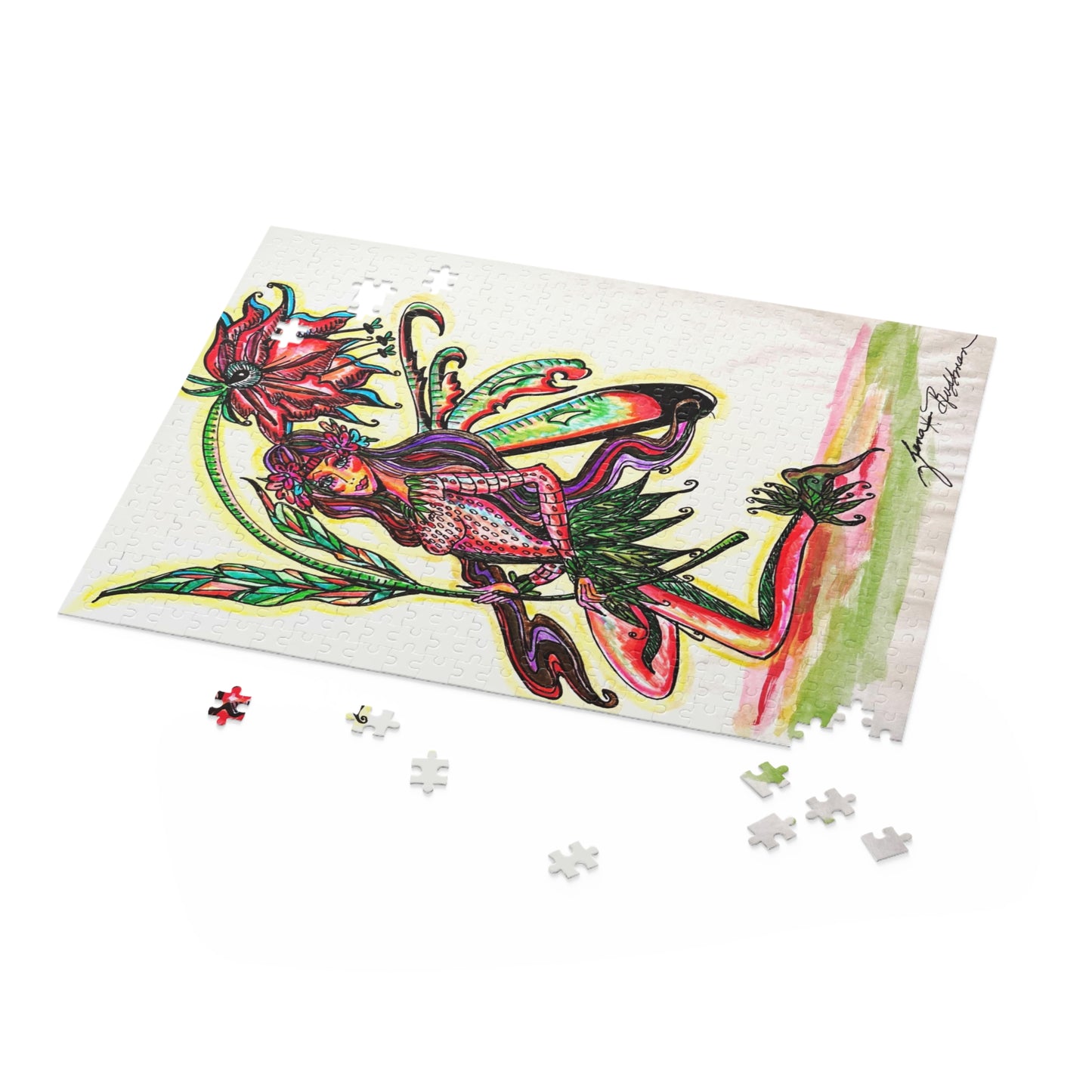 Abstract Surreal Fairy Puzzle (120, 252, 500-Piece)JigSaw Puzzle, Birthday Gift, Gifts For Bridesmaids