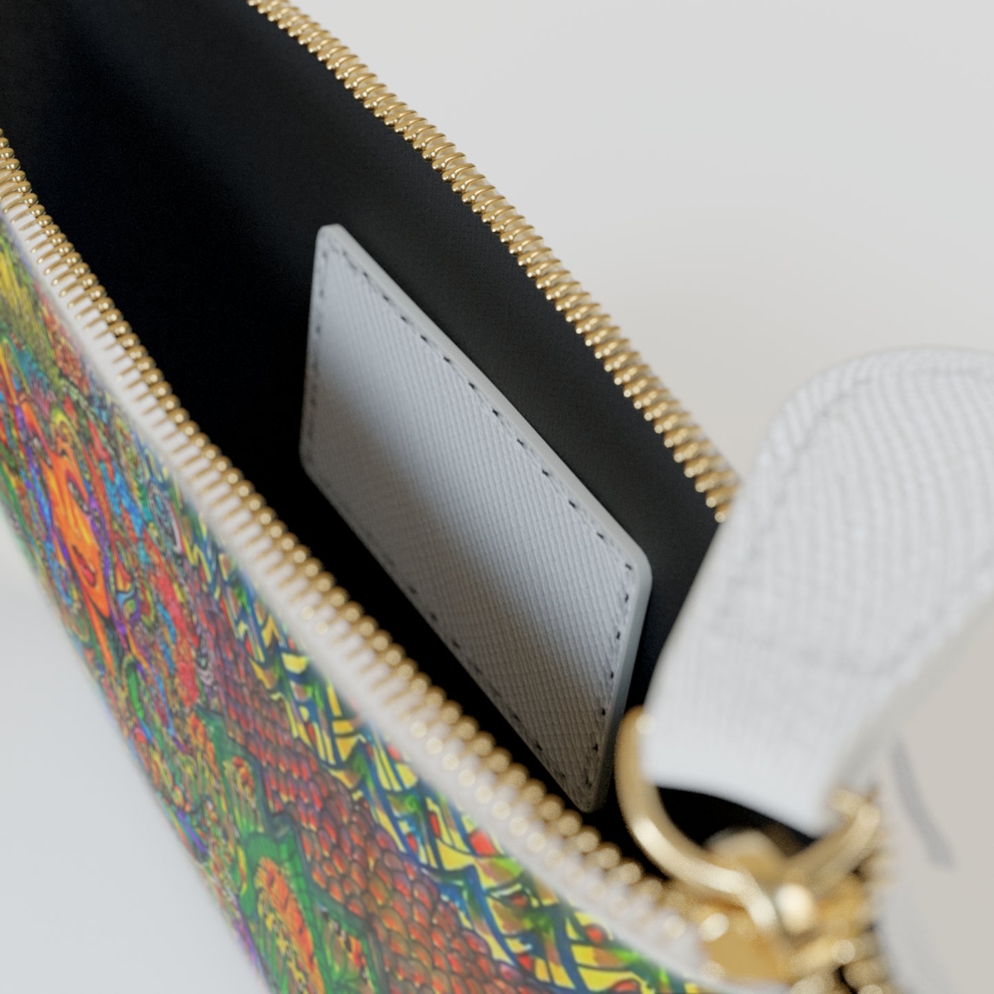 Abstract Surreal Floral Woman Mini Clutch Bag, Bridal Clutch Purse, Designer Party Clutch, Modern Evening Clutch, Wristlet Wallet for women, Evening Clutch Purse, gifts for her, gifts for bridesmaids, Bag, Bagging