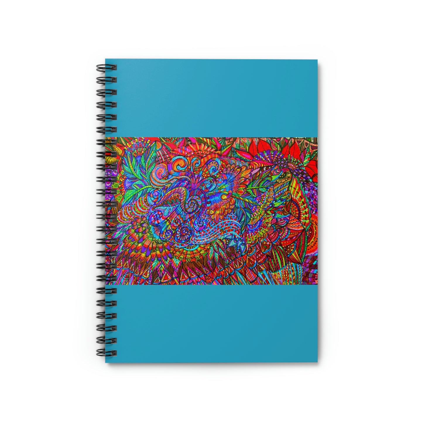 Abstract, Surreal Flower Spiral Notebook - Ruled Line