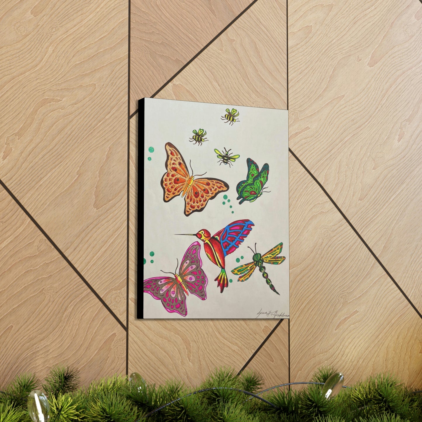 The Gardens Work Force, Humming Bird, Insects, Fashion, Abstract, Surreal, Friendship, Inspiration Wall Art
