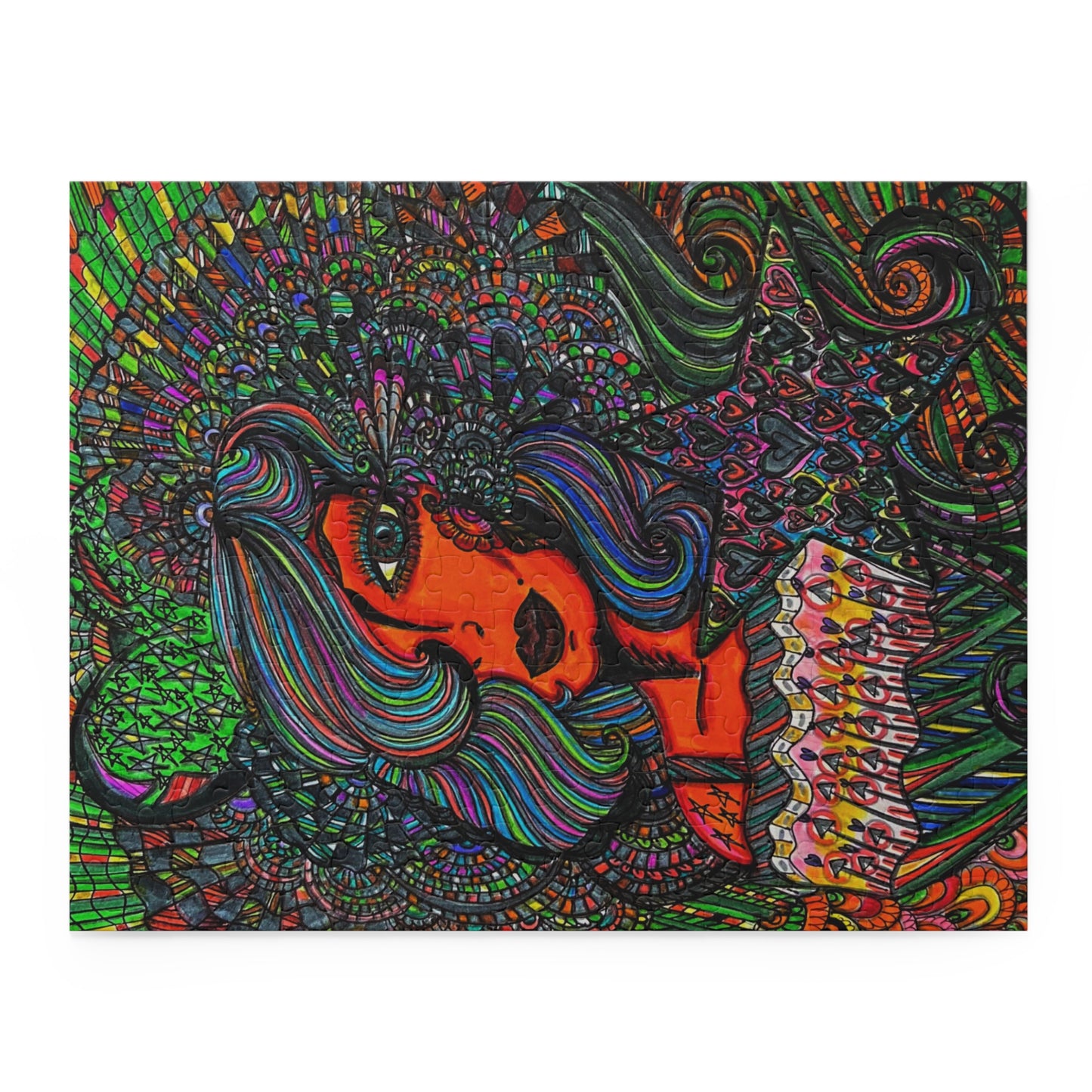 Abstract, Surreal Women Living in Harmony Puzzle (120, 252, 500-Piece)JigSaw Puzzle, Birthday Gift, Gifts For Bridesmaids