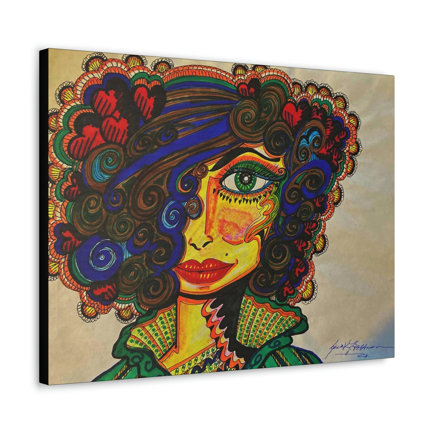Abstract, Surreal, Funky Woman, Friendship, Inspiration Wall Art