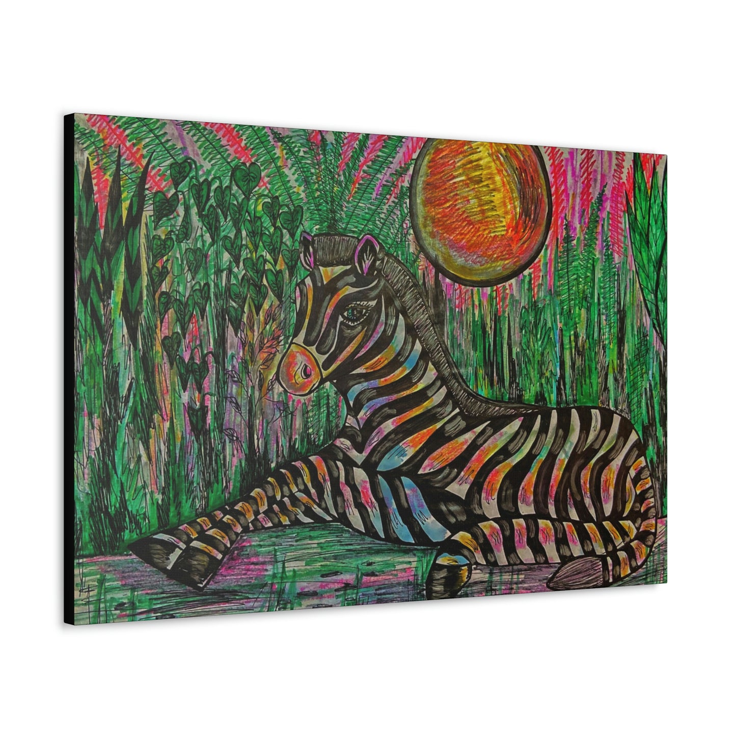 African Zebra Fashion, Abstract, Surreal, Friendship, Inspiration Wall Art
