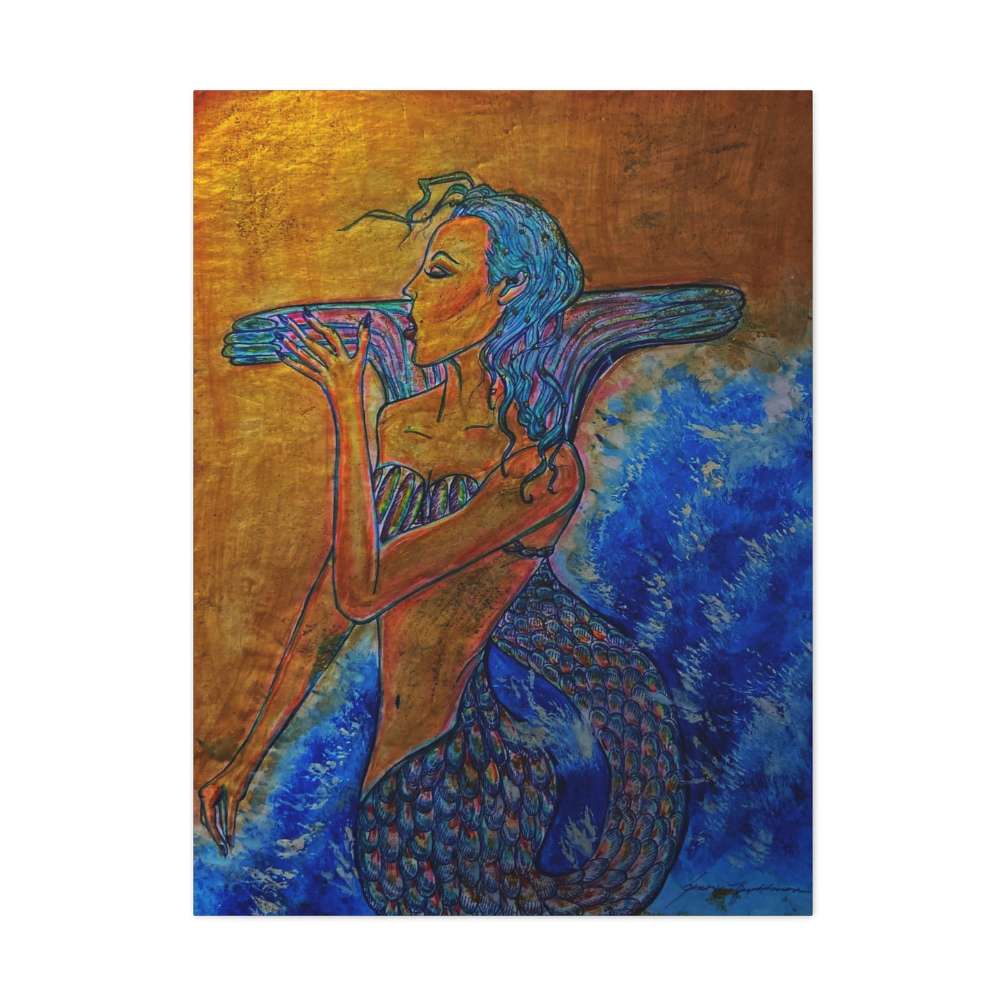 A Mermaids Taste of the Sea, Fashion, Abstract, Friendship, Inspiration Wall Art