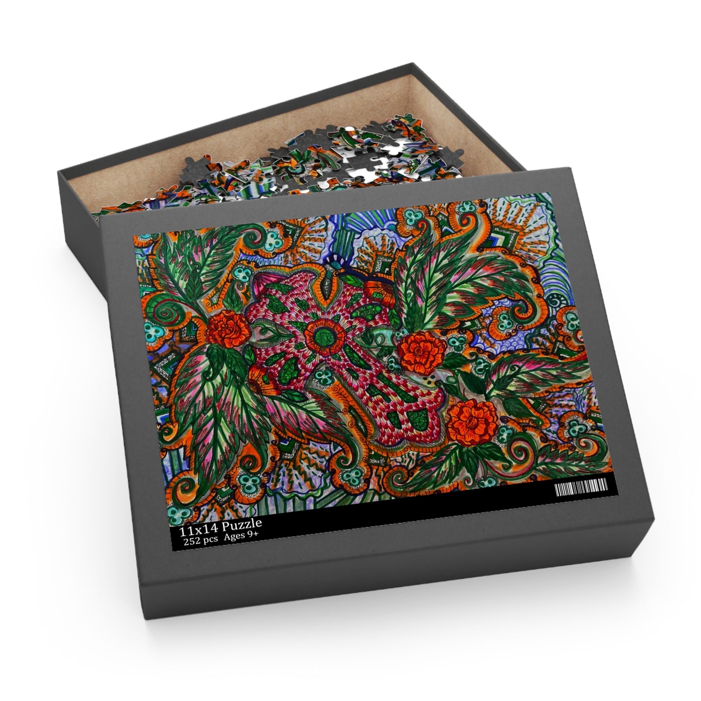 Cross Floral Puzzle (120, 252, 500-Piece)JigSaw Puzzle, Birthday Gift, Gifts For Bridesmaids