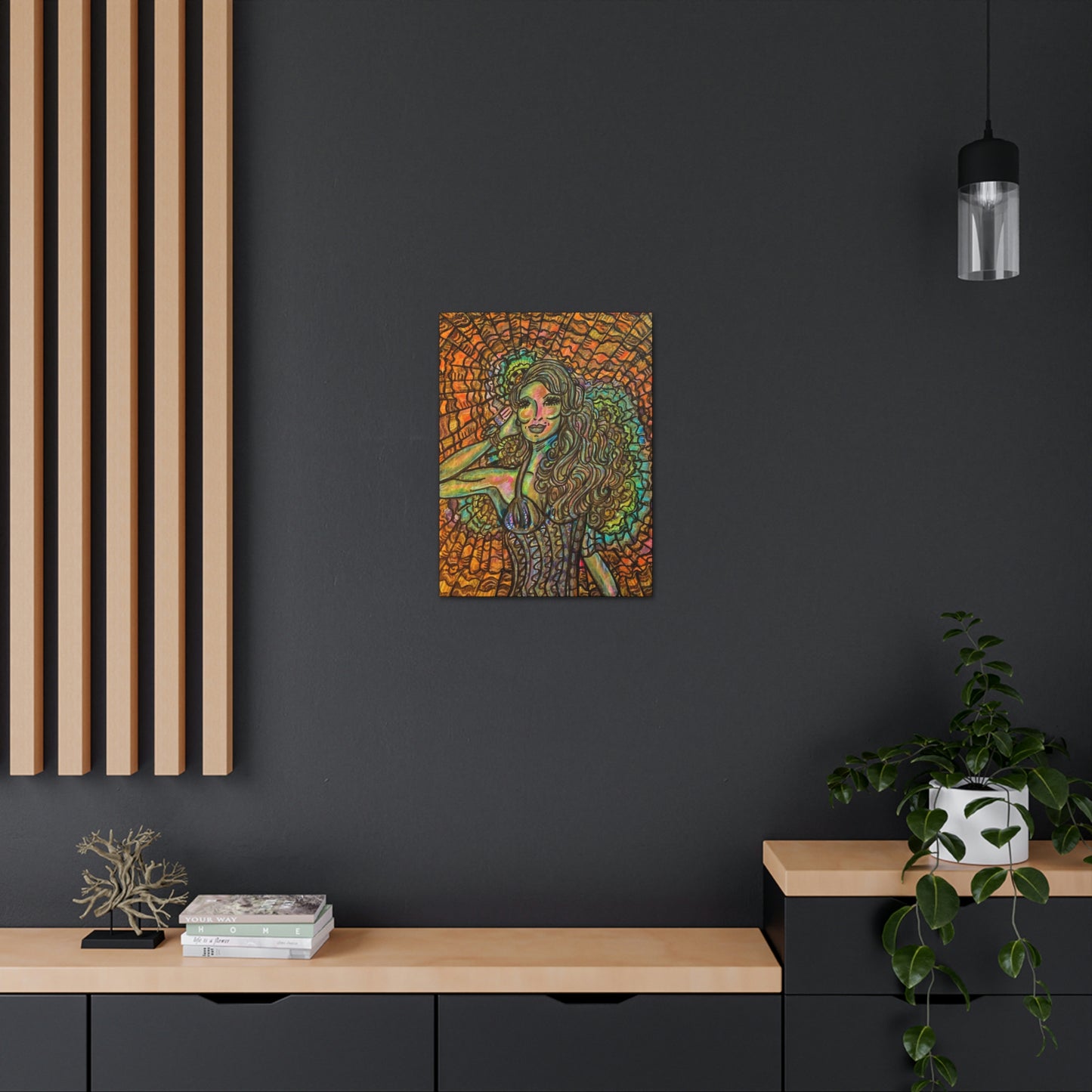 Romantic, Fashionable Woman, Abstract, Surreal, Friendship, Inspiration Wall Art