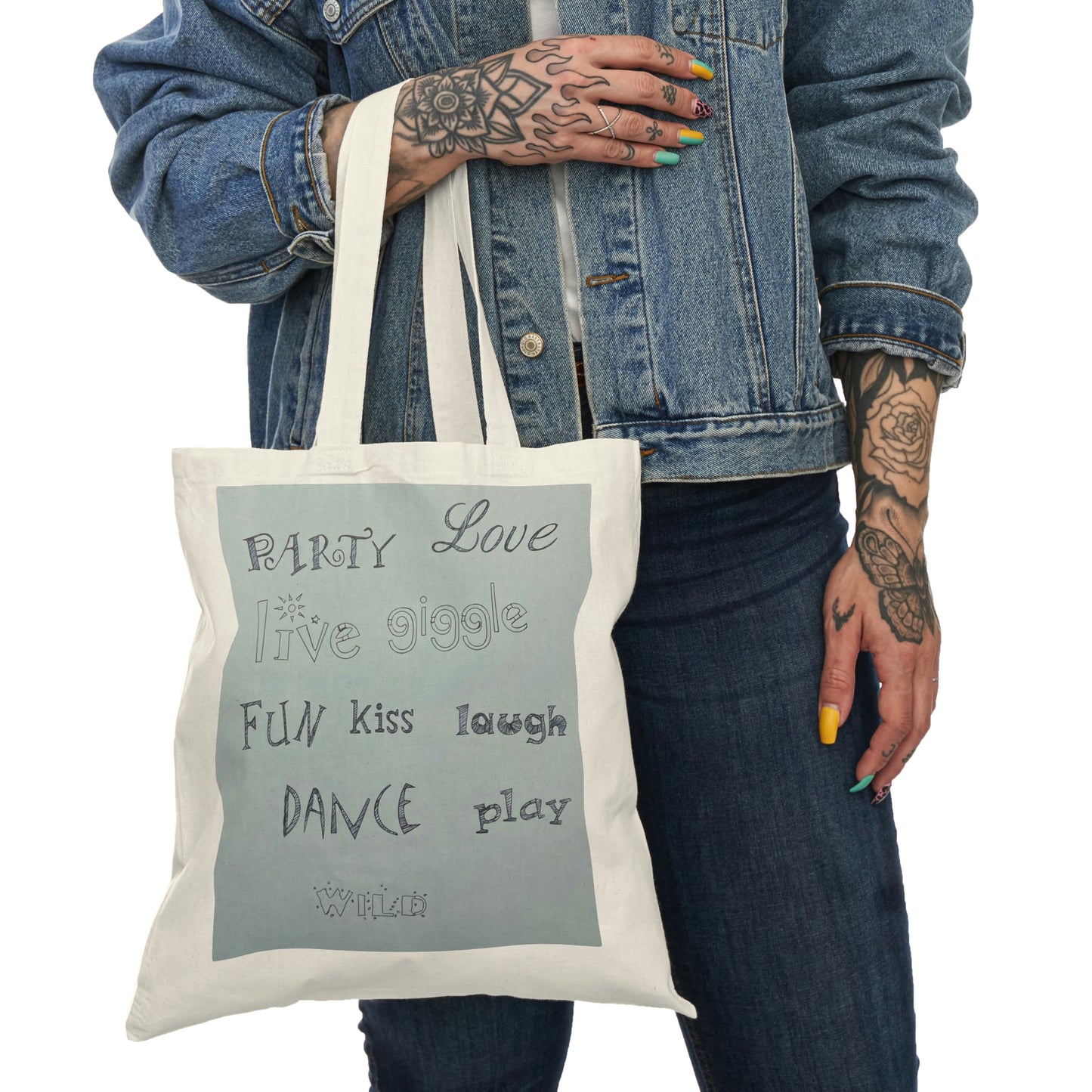 Abstract, Surreal Natural Tote Bag, Aesthetic Canvas Bag Shopping Bag, Birthday Gift Bag, Bridal Gift Tote Bag, Library Bag.